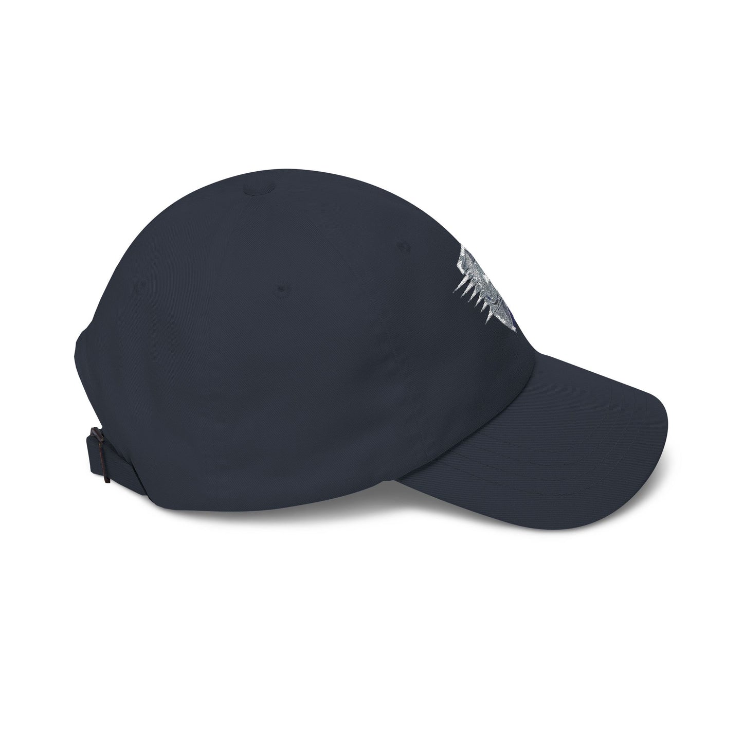 Shield Emblem Dad Cap — Distressed Vintage Patch Baseball Hat