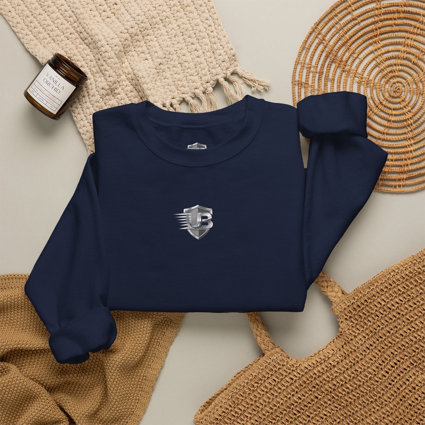 United States Crest Crewneck Sweatshirt — Patriotic Shield Graphic