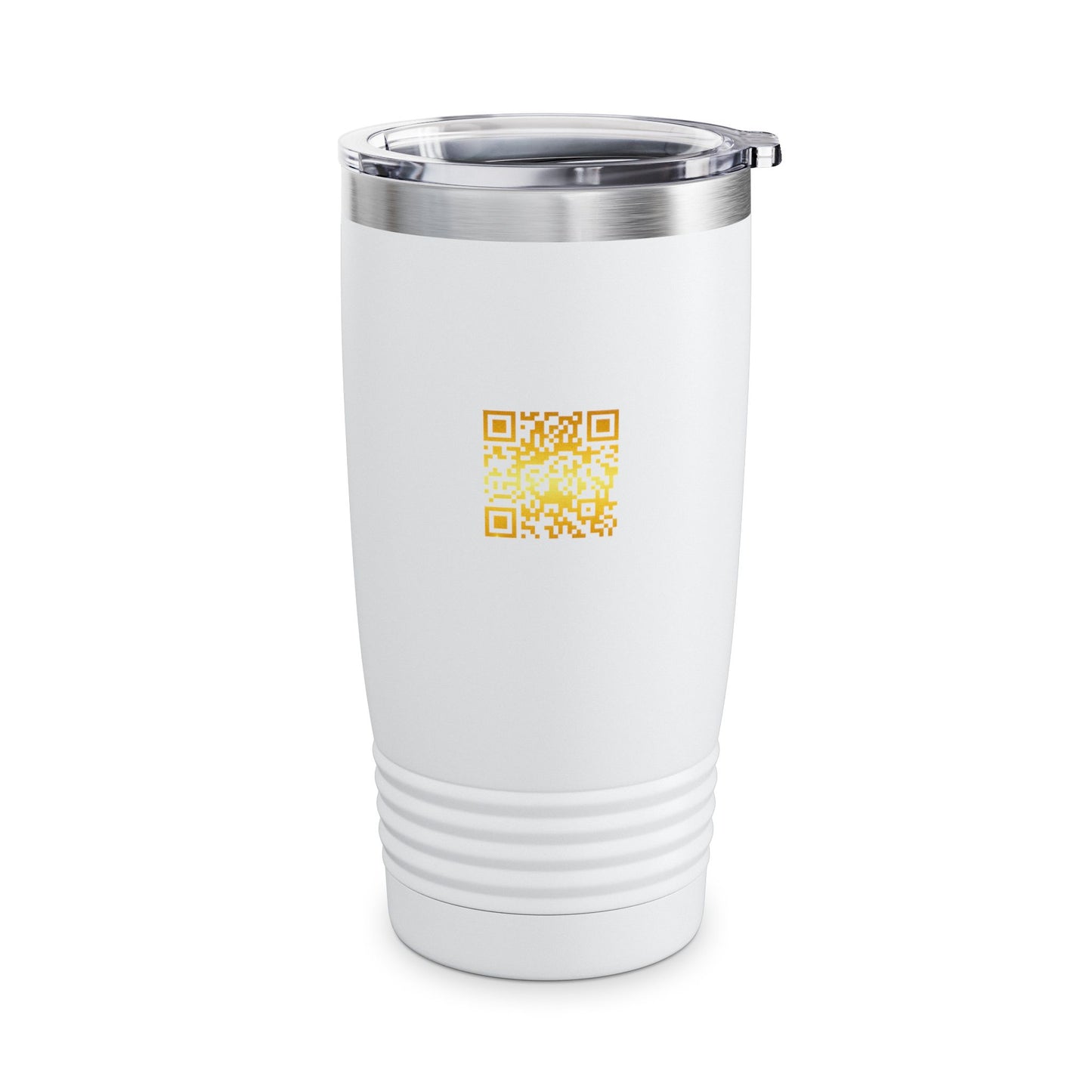 20oz Ringneck Tumbler — Gold Racing Shield Logo Stainless Travel Cup