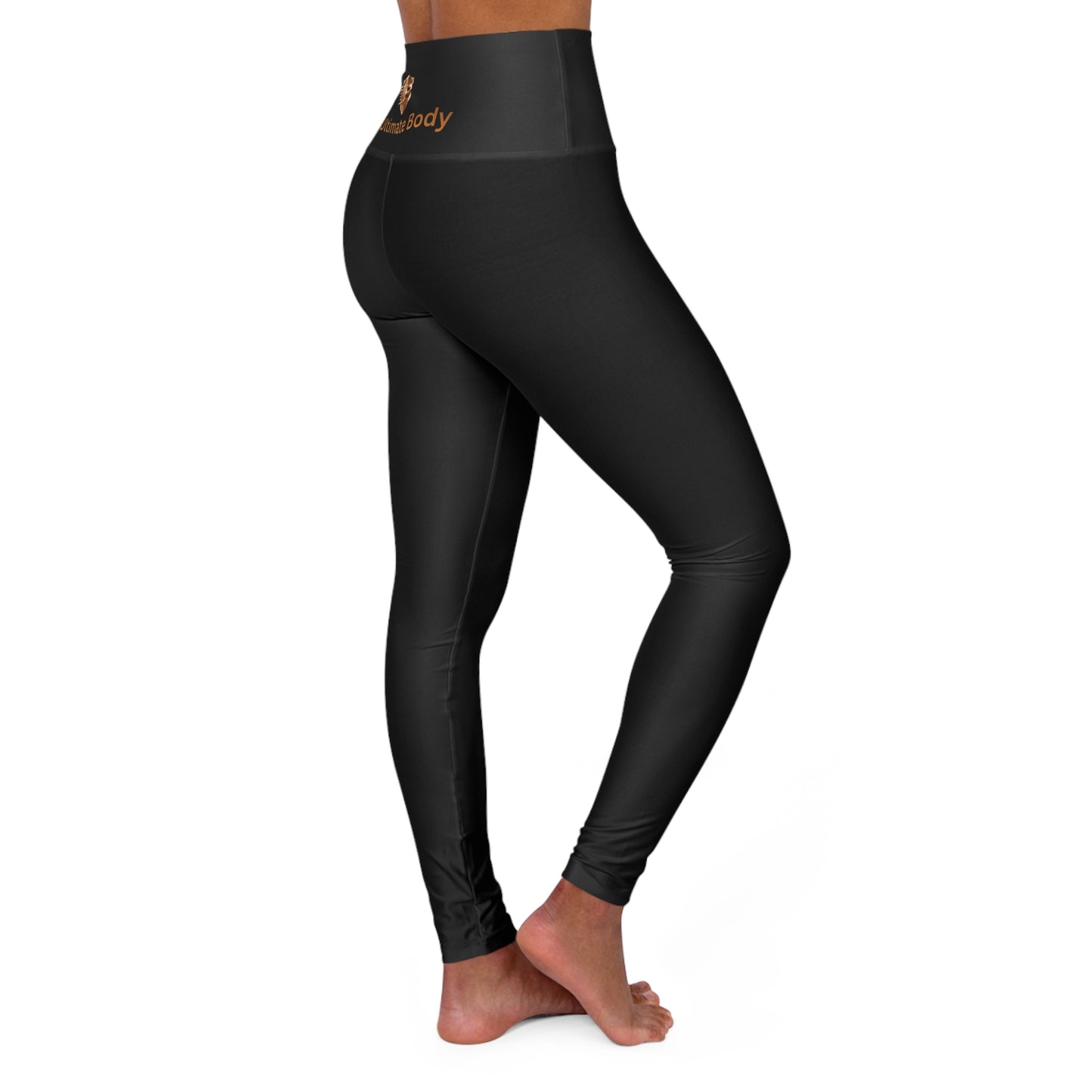 High-Waist Black Yoga Leggings — Sleek Everyday Activewear