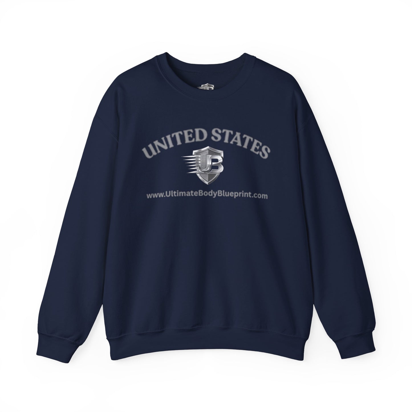 United States Crest Crewneck Sweatshirt — Patriotic Shield Graphic