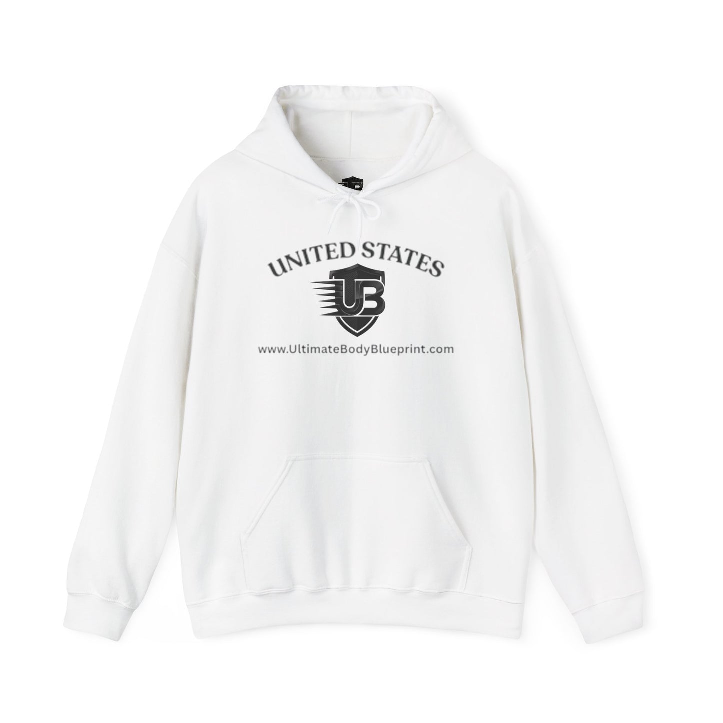 United States UB Logo Hoodie — Ultimate Body Blueprint Athletic Pullover