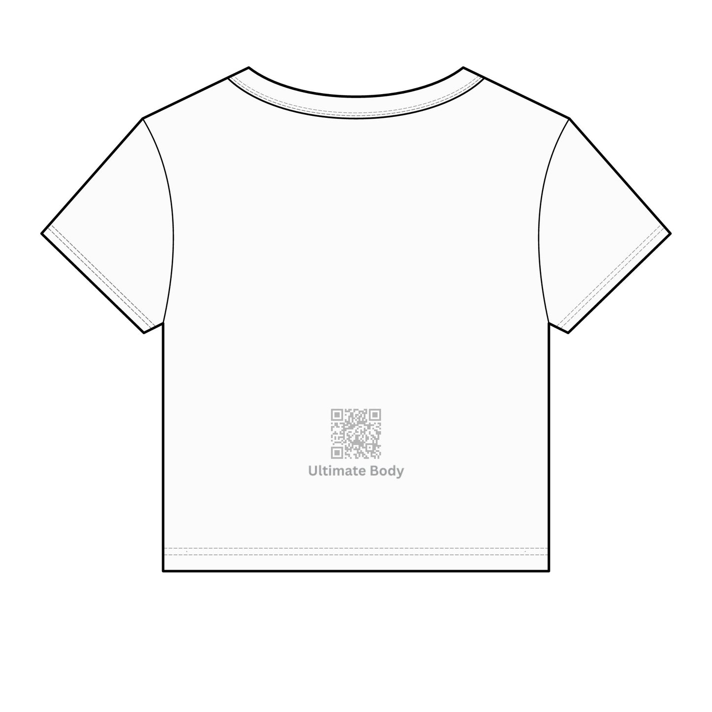 United States UB Logo Crop Tee — Ultimate Body Blueprint Fitness Shirt
