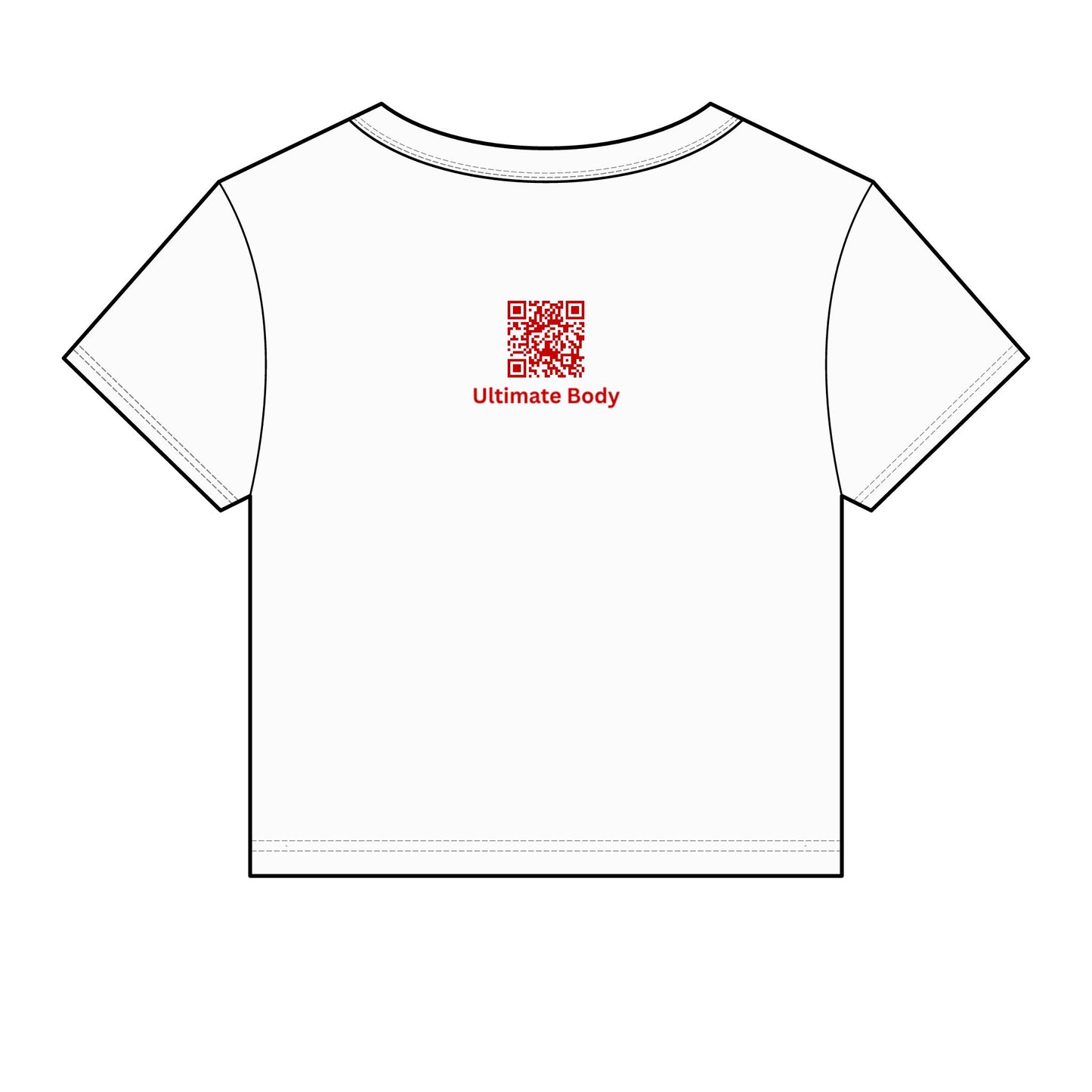 United States UB Logo Crop Tee — Ultimate Body Blueprint Fitness Shirt