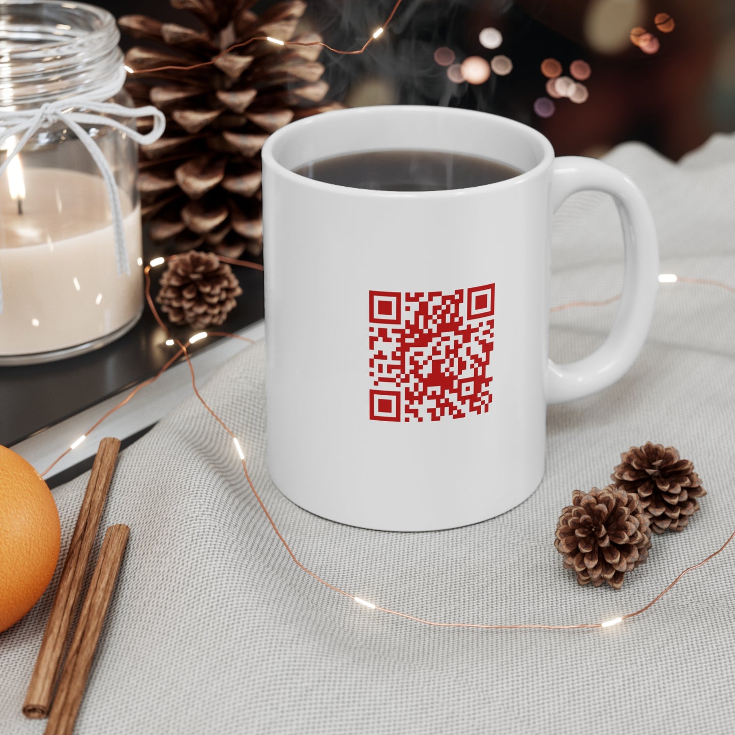 Superhero Shield Logo Mug — Red UB Emblem 11oz