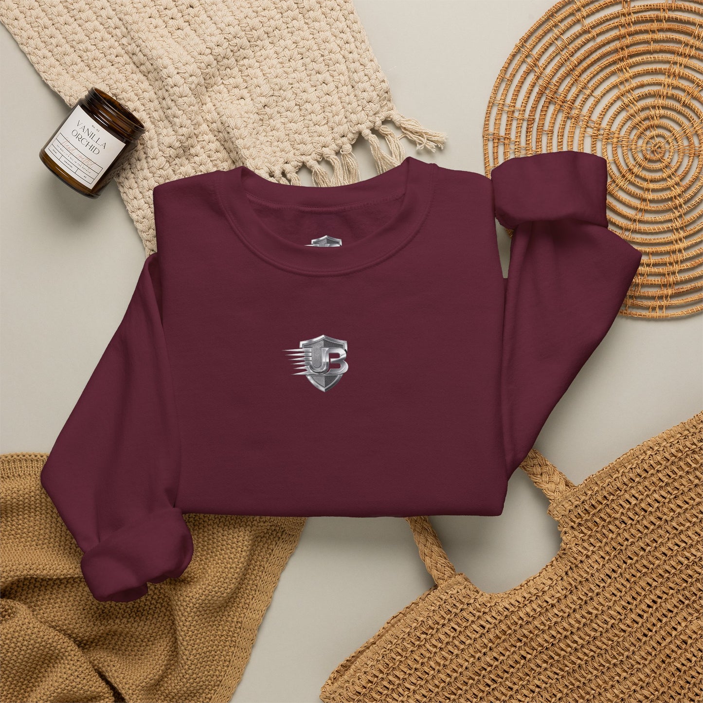 United States Speed Emblem Sweatshirt — Patriotic Vintage Racing Crewneck