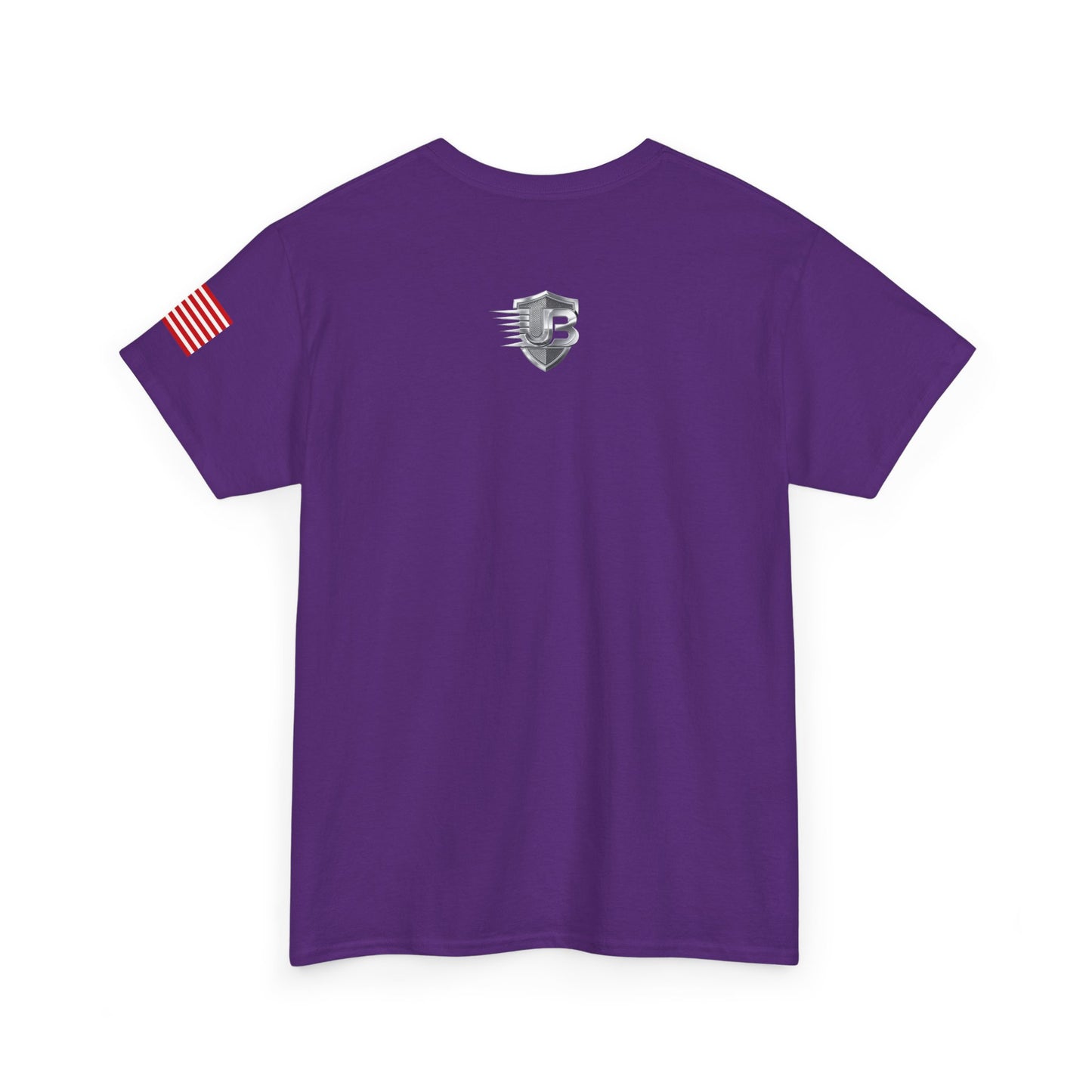 United States Military Emblem Tee – Patriotic Flag Sleeve Shirt