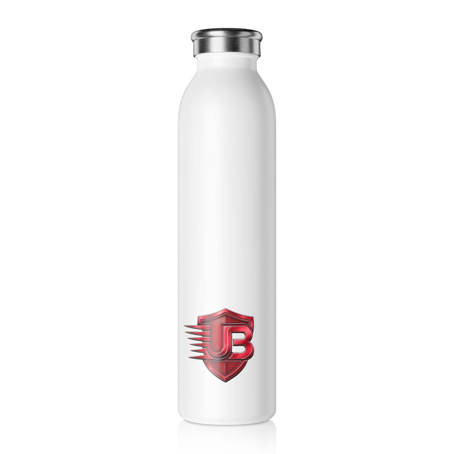 Slim Water Bottle — Red Shield 'UB' Logo Stainless Steel Bottle