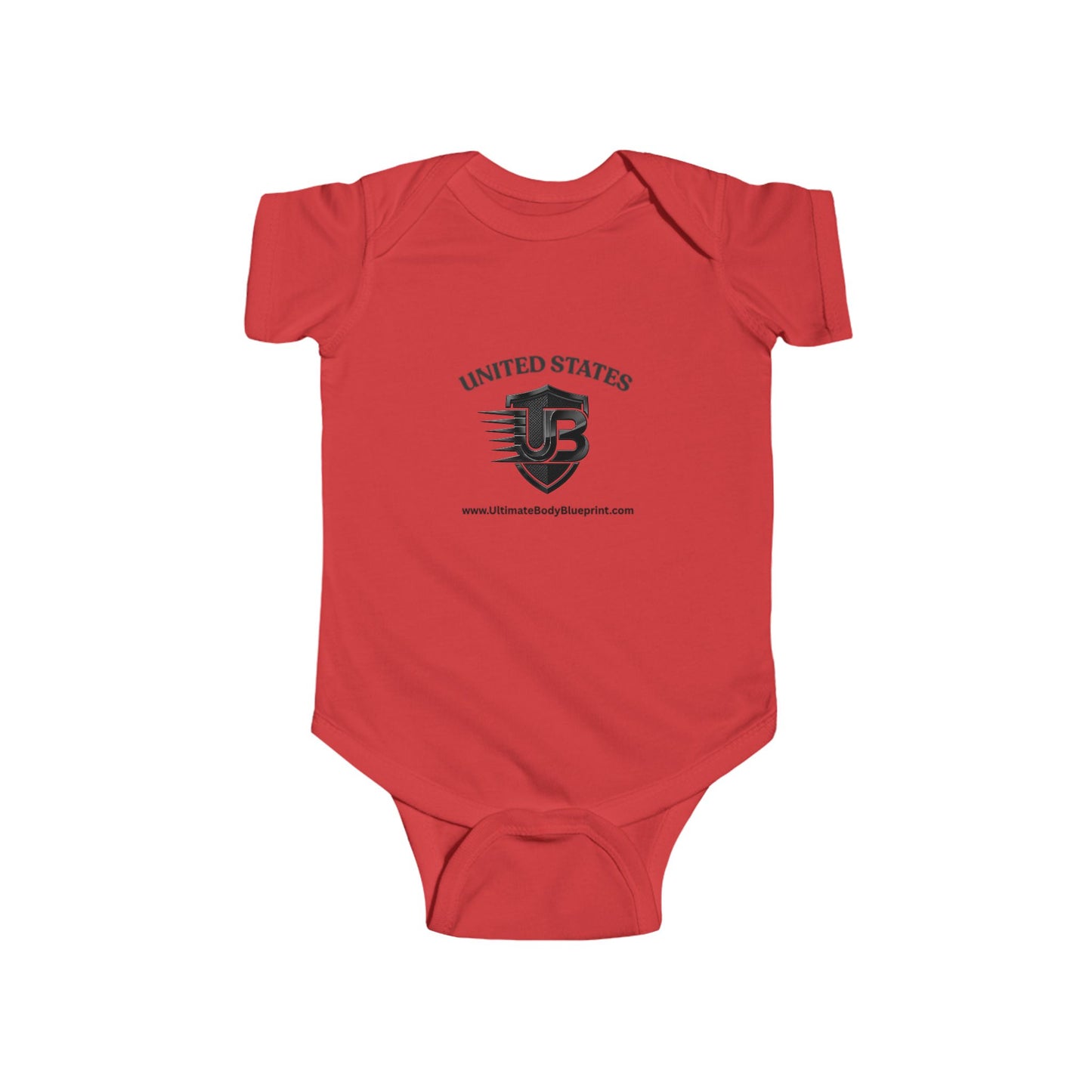 United States Shield Baby Bodysuit — Patriotic Infant Onesie with Crest