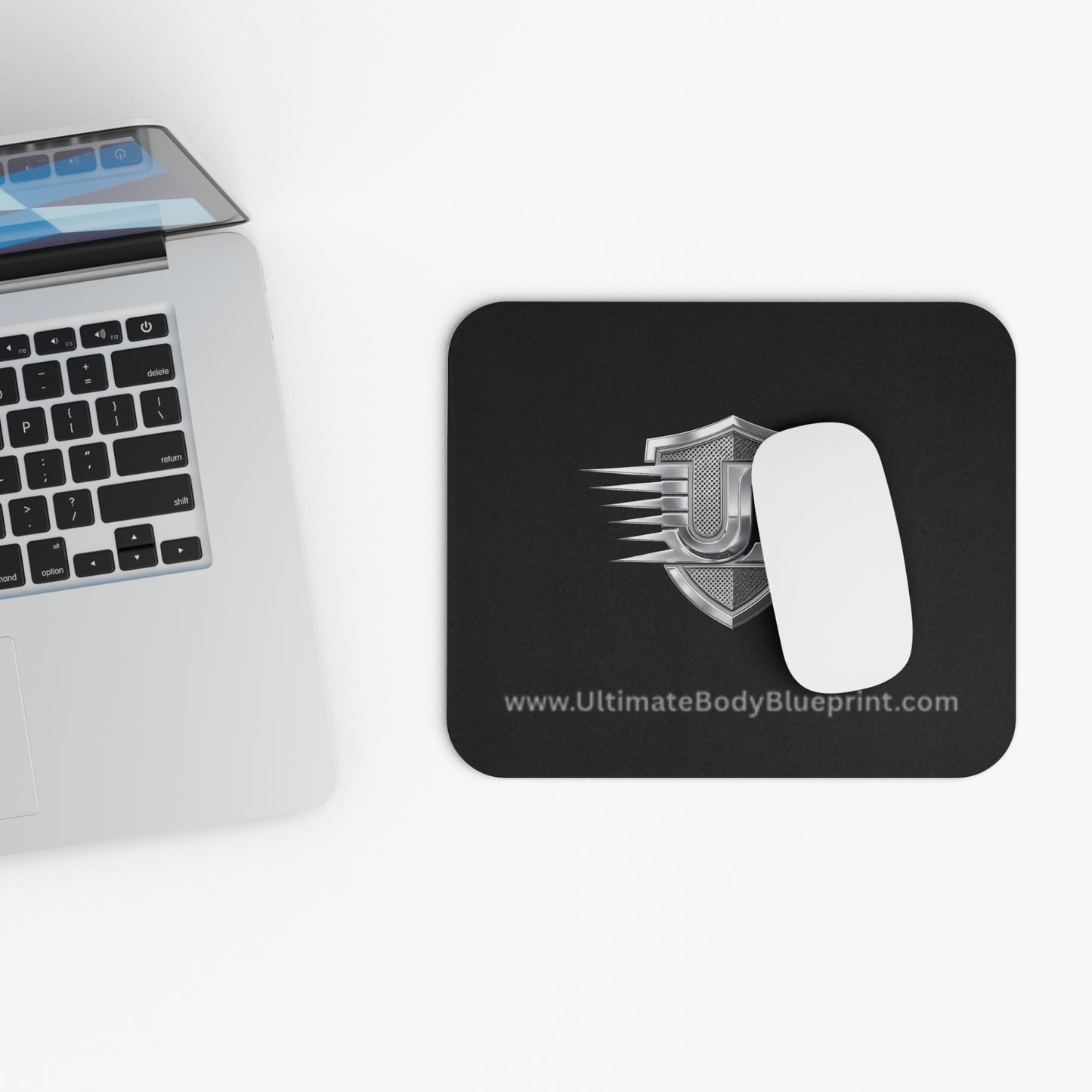 Racing Shield Mouse Pad — Metallic UB Logo Desk Mat
