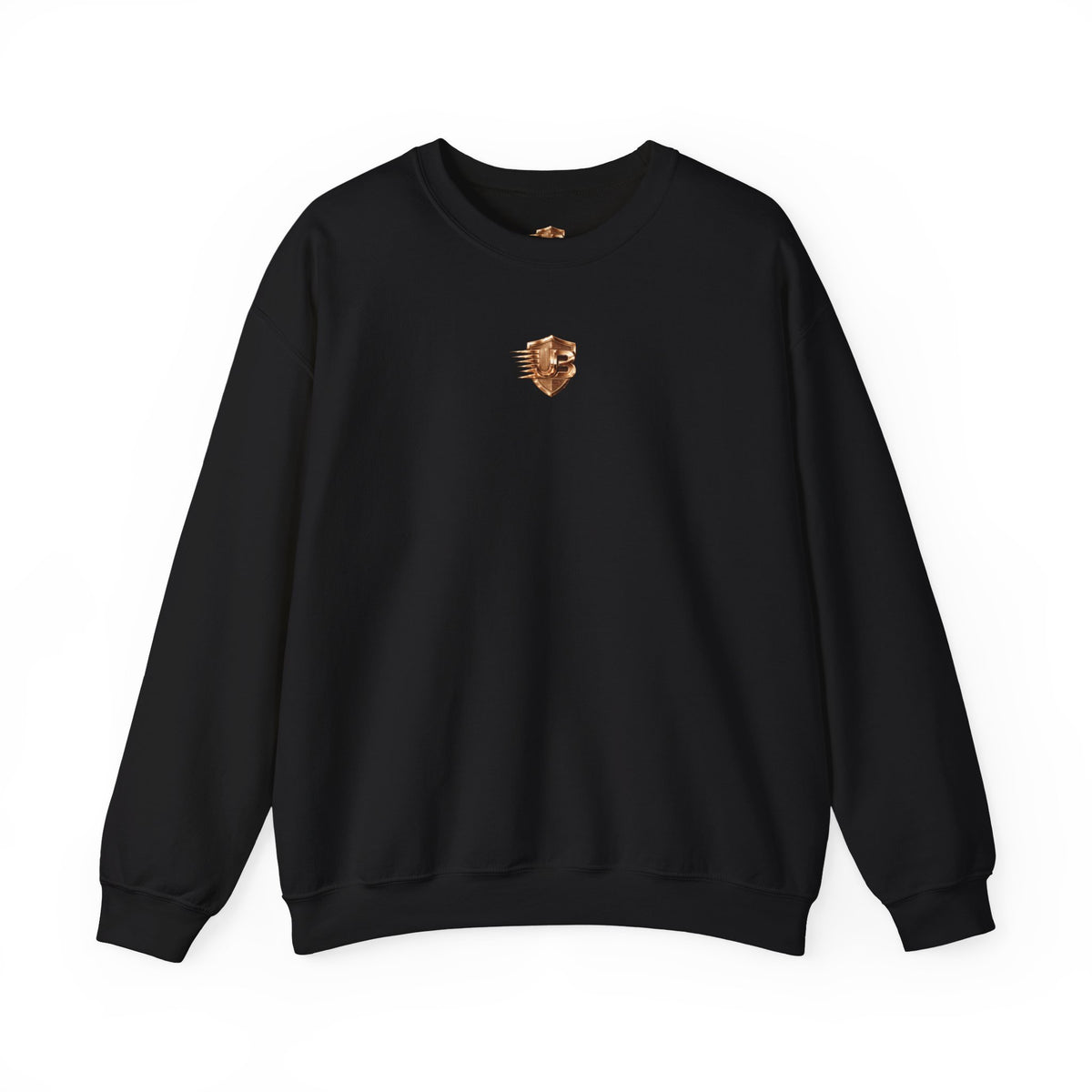 Ultimate Body Crewneck Sweatshirt — Vintage Bronze Emblem Graphic