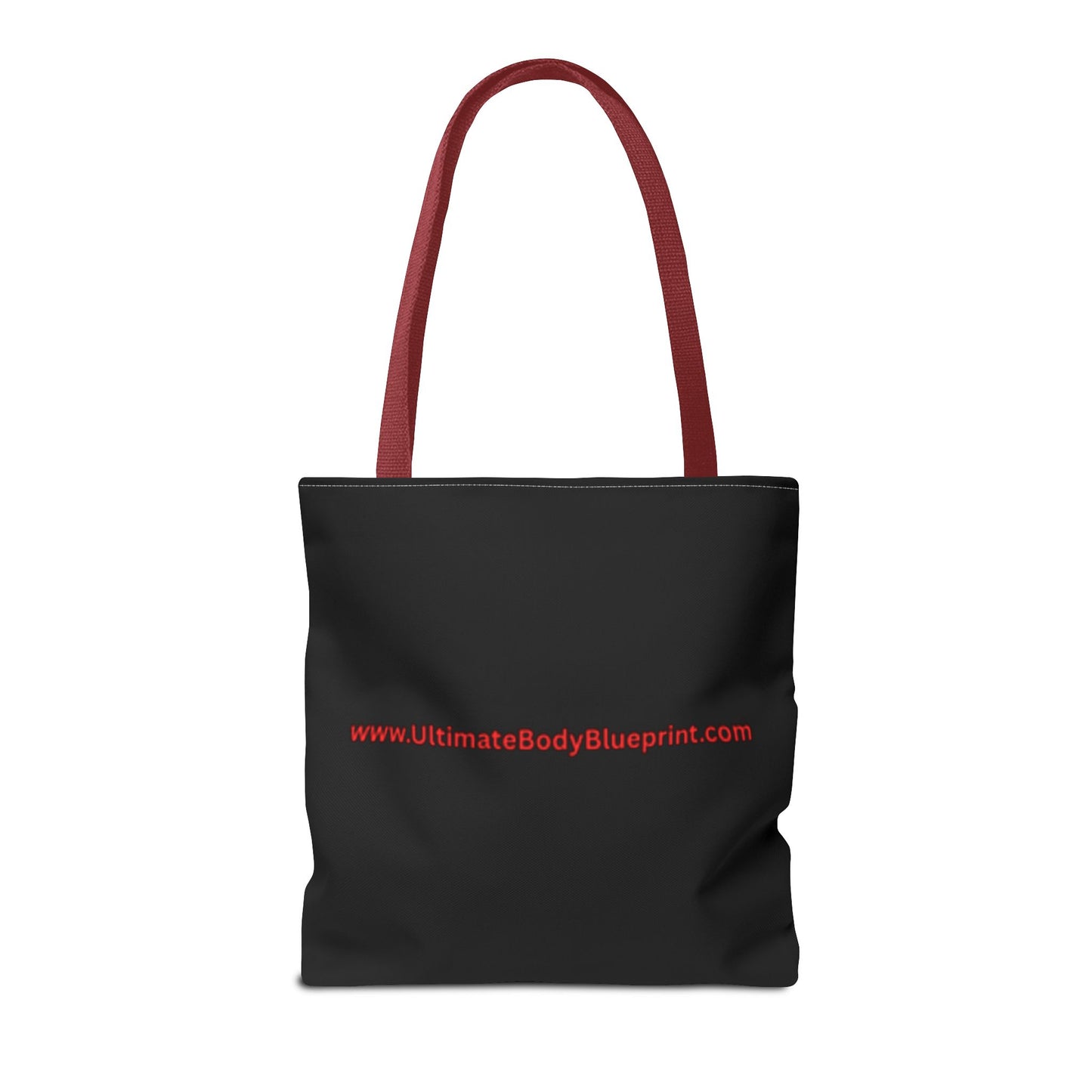 Speed Shield Logo Tote Bag — Black & Red Branded AOP Tote
