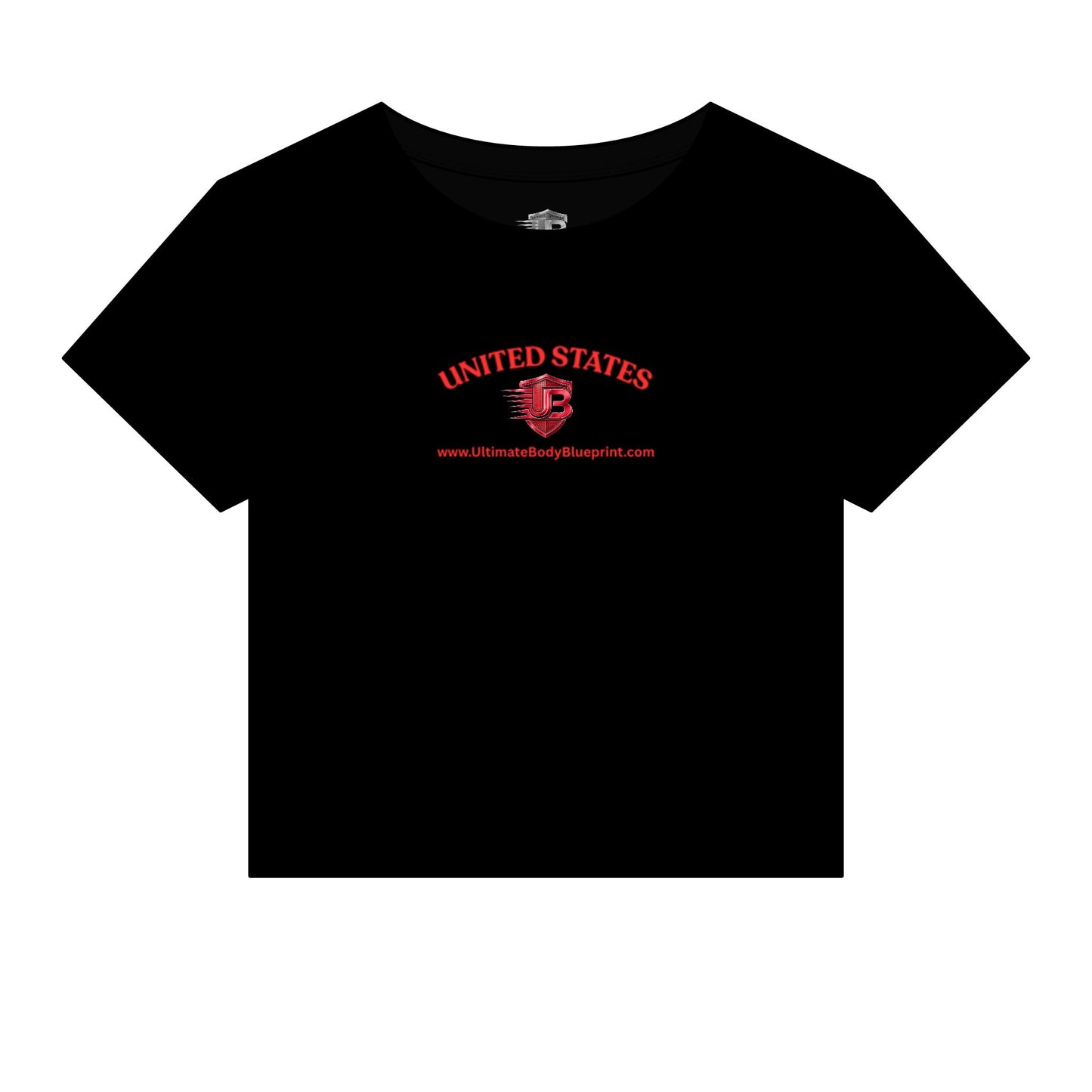 United States Ultimate Body Blueprint Crop Tee — Women's Micro Rib Baby Tee