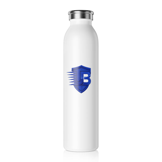Slim Water Bottle with Blue Shield Logo — Insulated Stainless Steel Bottle