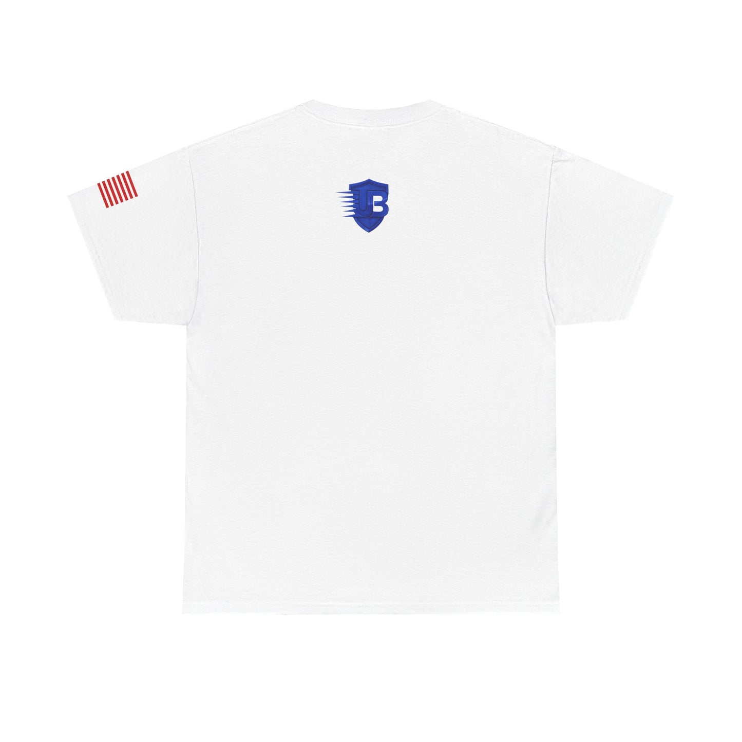 United States Logo T-Shirt — USA Flag Sleeve Tee with 'United States' Text