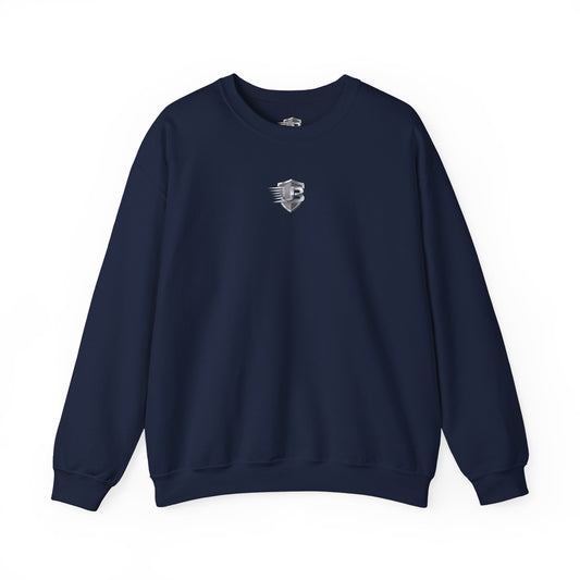 United States Crest Crewneck Sweatshirt — Patriotic Shield Graphic
