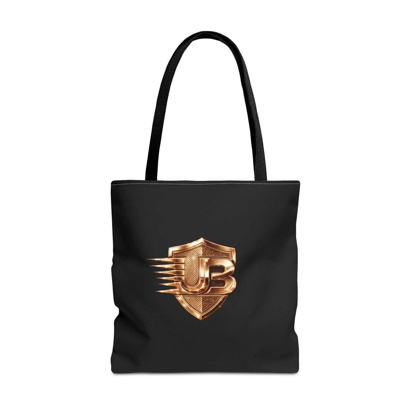 Ultimate Body QR Tote Bag — Black Logo Shield Design