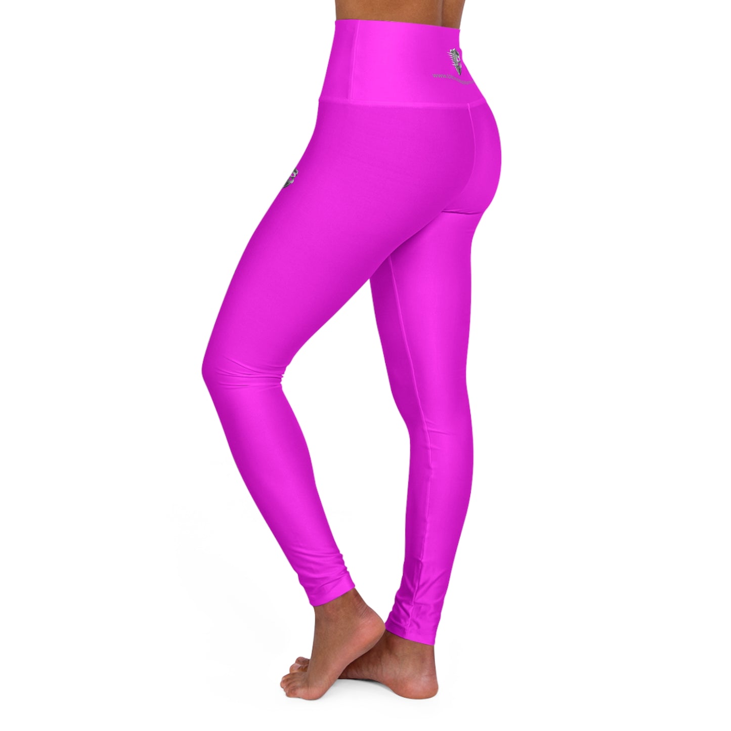 Hot Pink High-Waist Yoga Leggings — Sleek Performance & Sculpting Fit