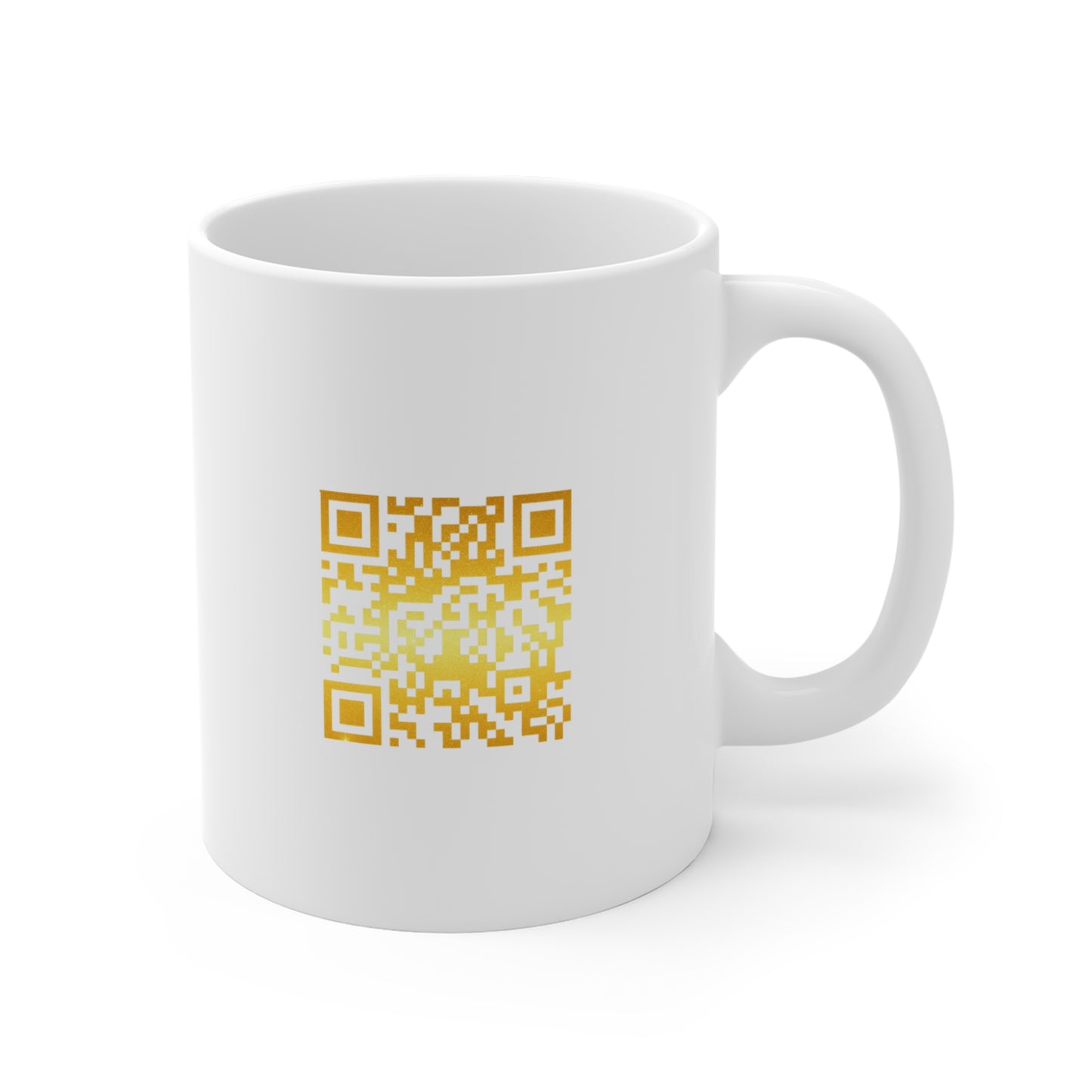 Gold Shield Logo Mug — 11oz Branded Ceramic Coffee Cup