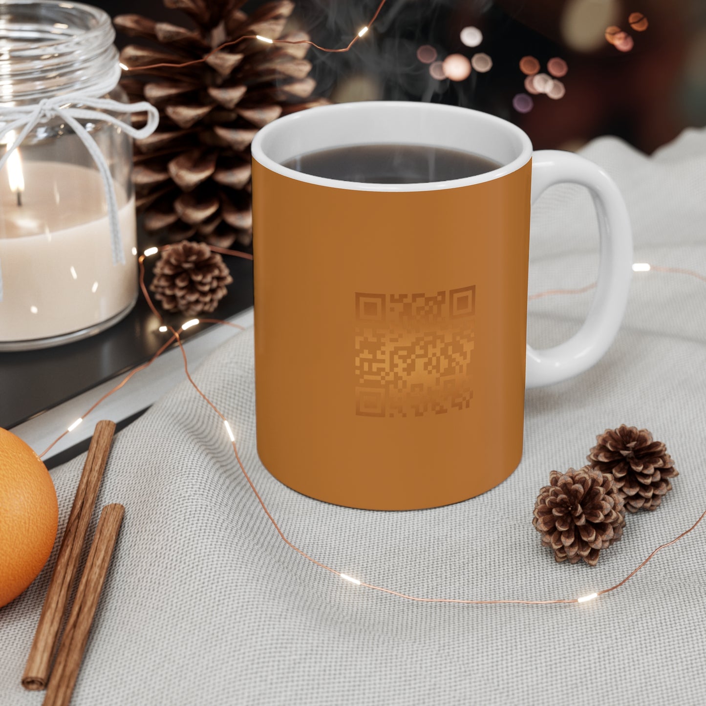 Bronze Speed Shield Mug — Retro Racing Emblem 11oz Ceramic Coffee Cup