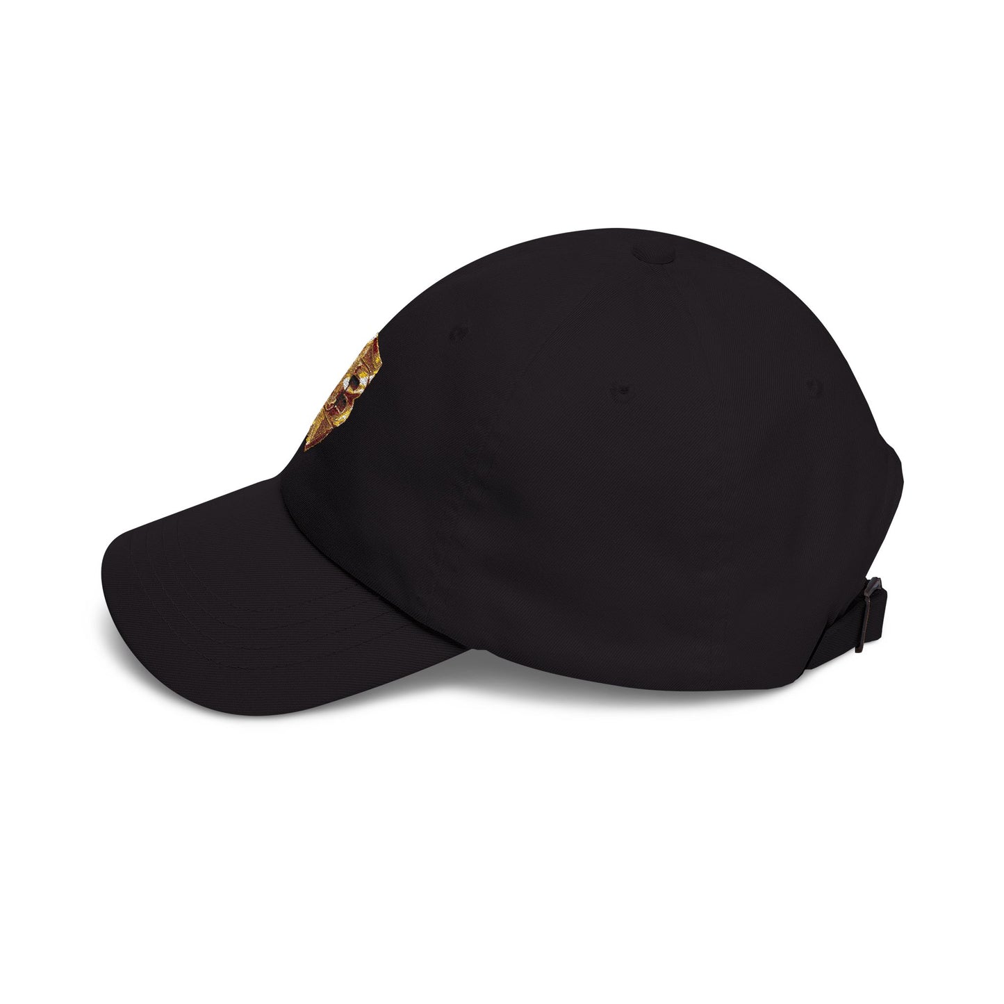 Gold Shield Logo Dad Cap — Classic Embroidered Baseball Hat