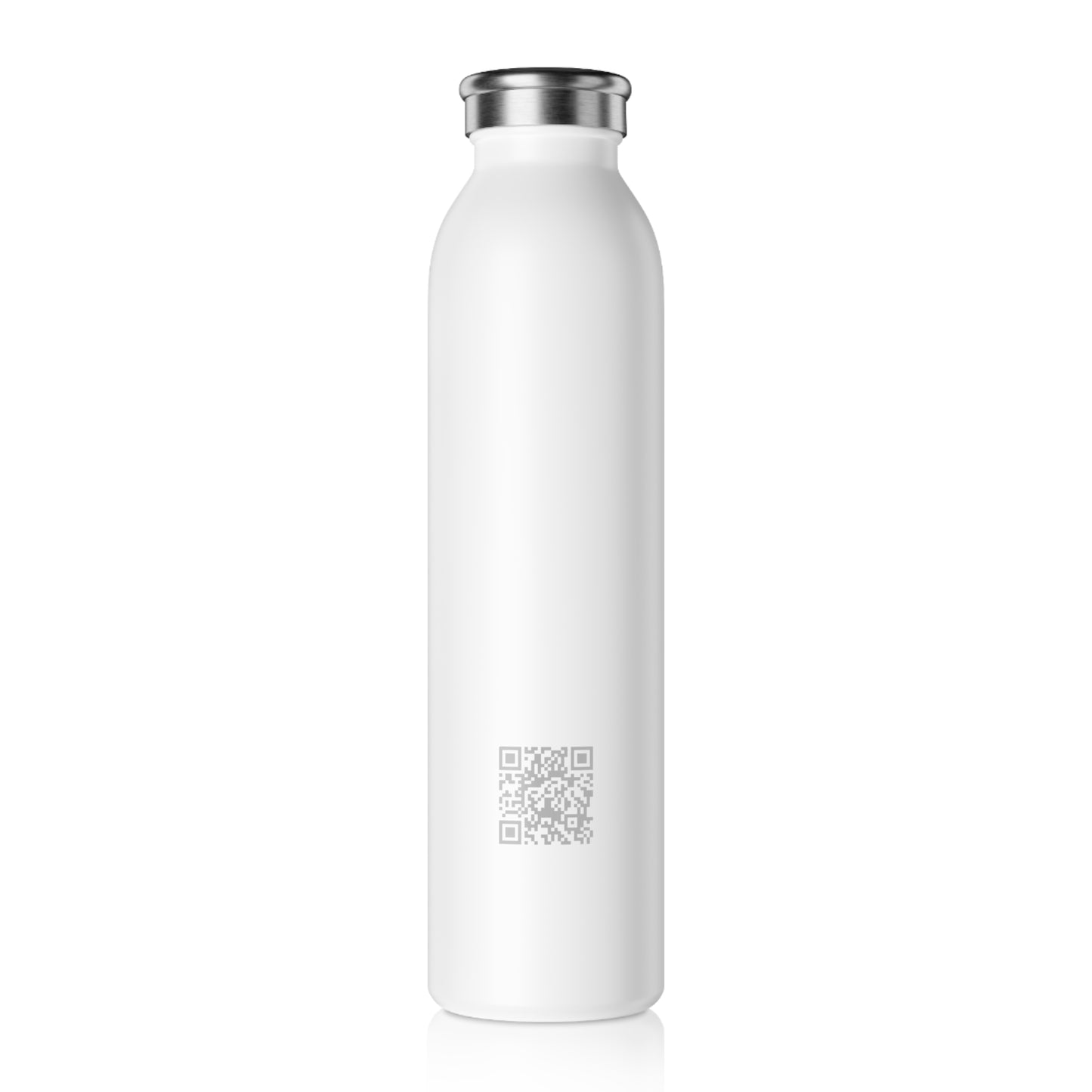 Slim Water Bottle - Stainless Steel Insulated Bottle with Minimal Shield Logo