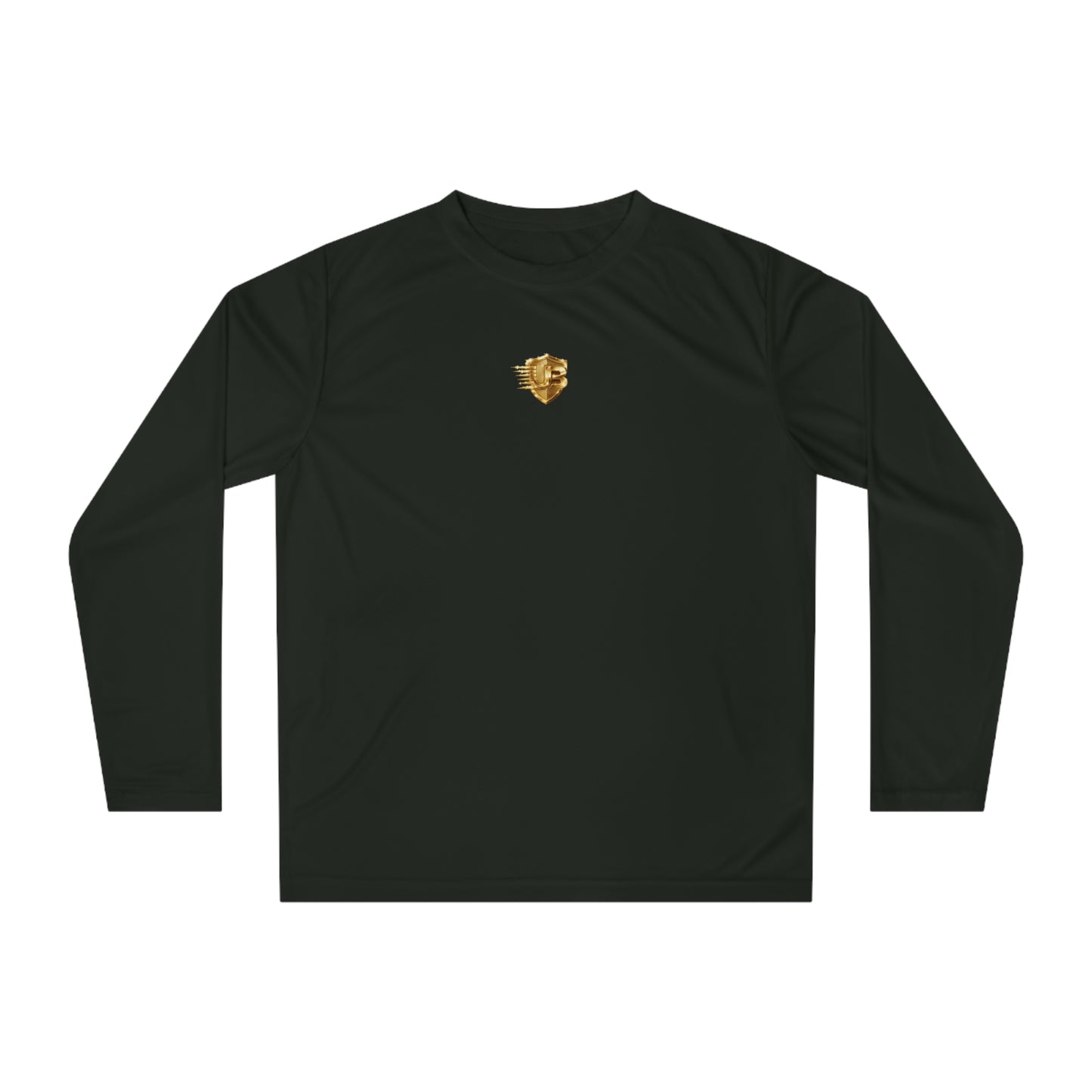 Performance Long Sleeve Shirt — 'Ultimate Body' Gold Logo Athletic Tee
