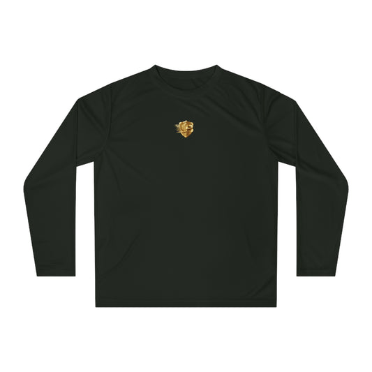 Performance Long Sleeve Shirt — 'Ultimate Body' Gold Logo Athletic Tee