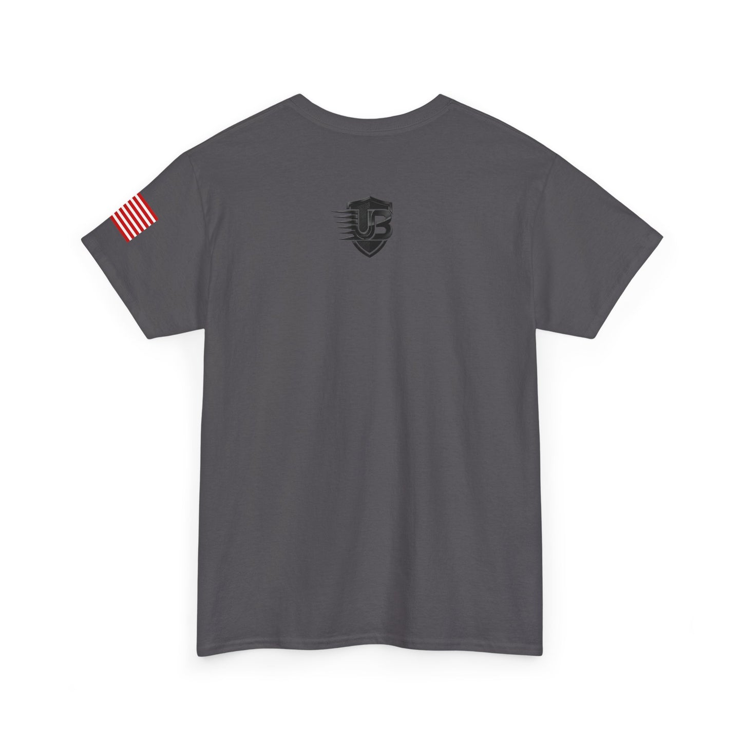 United States Shield T‑Shirt — Patriotic Flag Sleeve Tee
