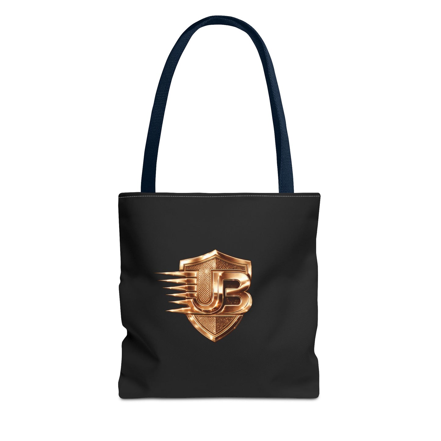 Ultimate Body QR Tote Bag — Black Logo Shield Design
