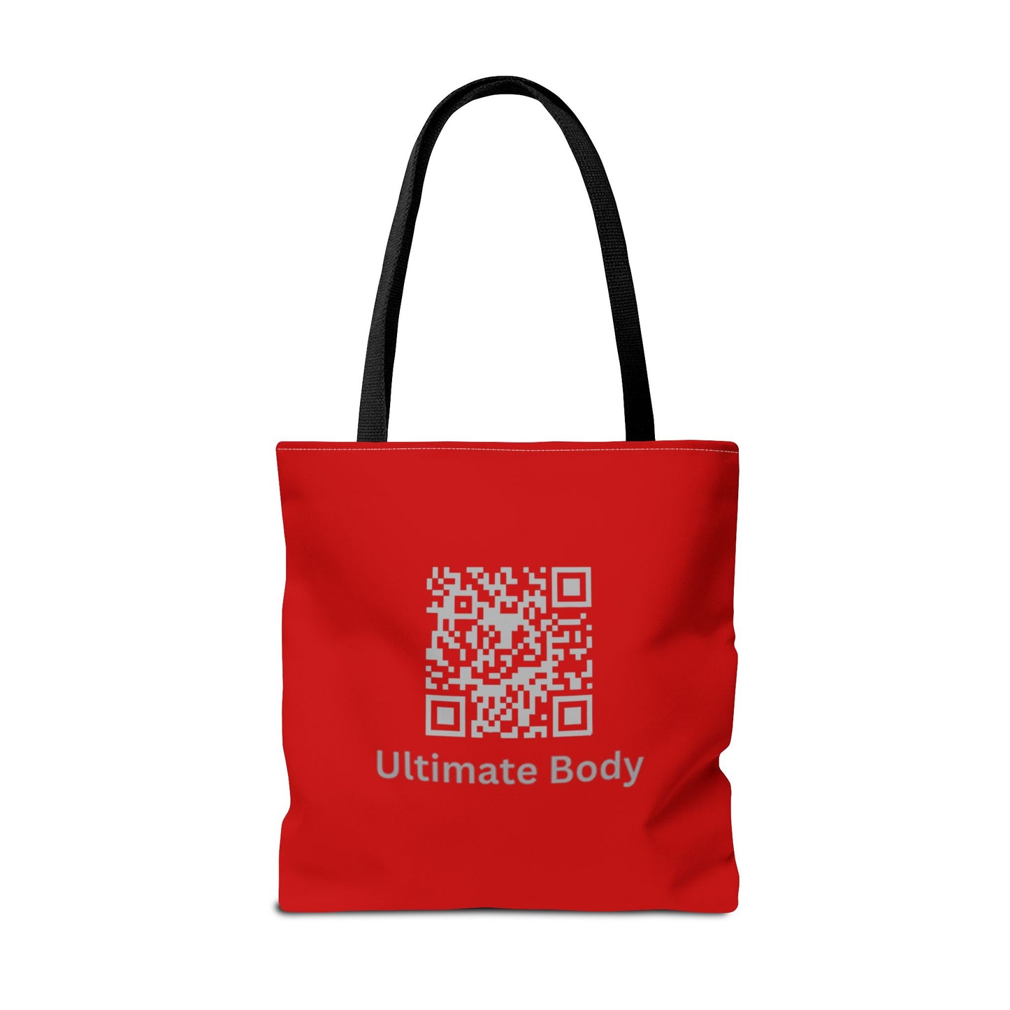 Ultimate Body Tote Bag — Red QR Logo Gym/Activewear Tote