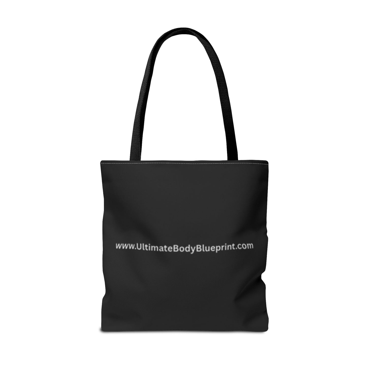Shield Logo Tote Bag — Black Urban Badge Tote with 'UB' Emblem