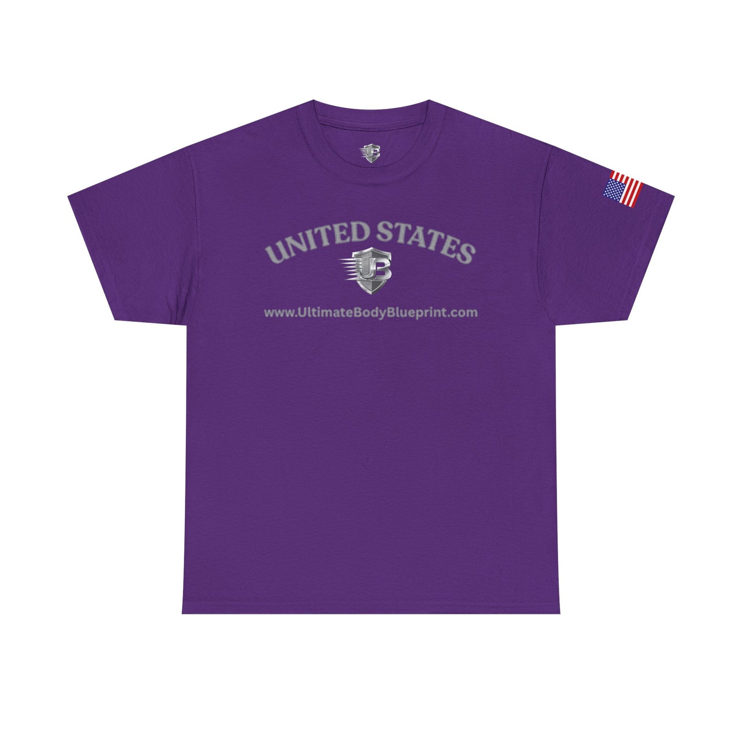 United States Military Emblem Tee – Patriotic Flag Sleeve Shirt