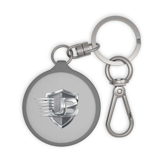 Metal Keyring Tag with Shield Logo — Customizable Keychain for Drivers & Gifts