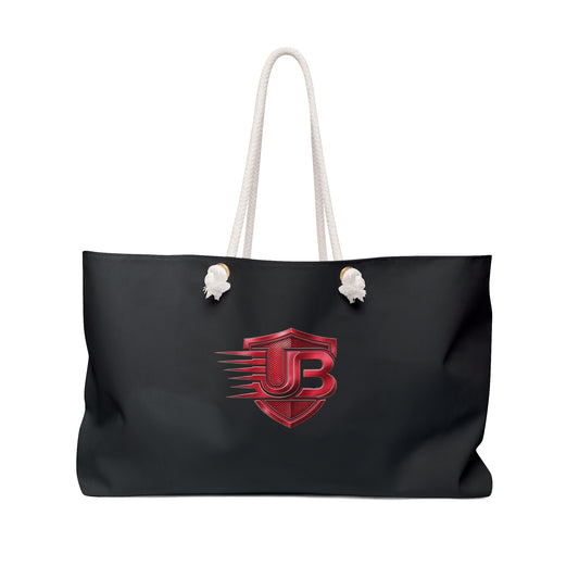 Ultimate Body Blueprint Weekender Bag — Black Fitness Logo Travel Tote