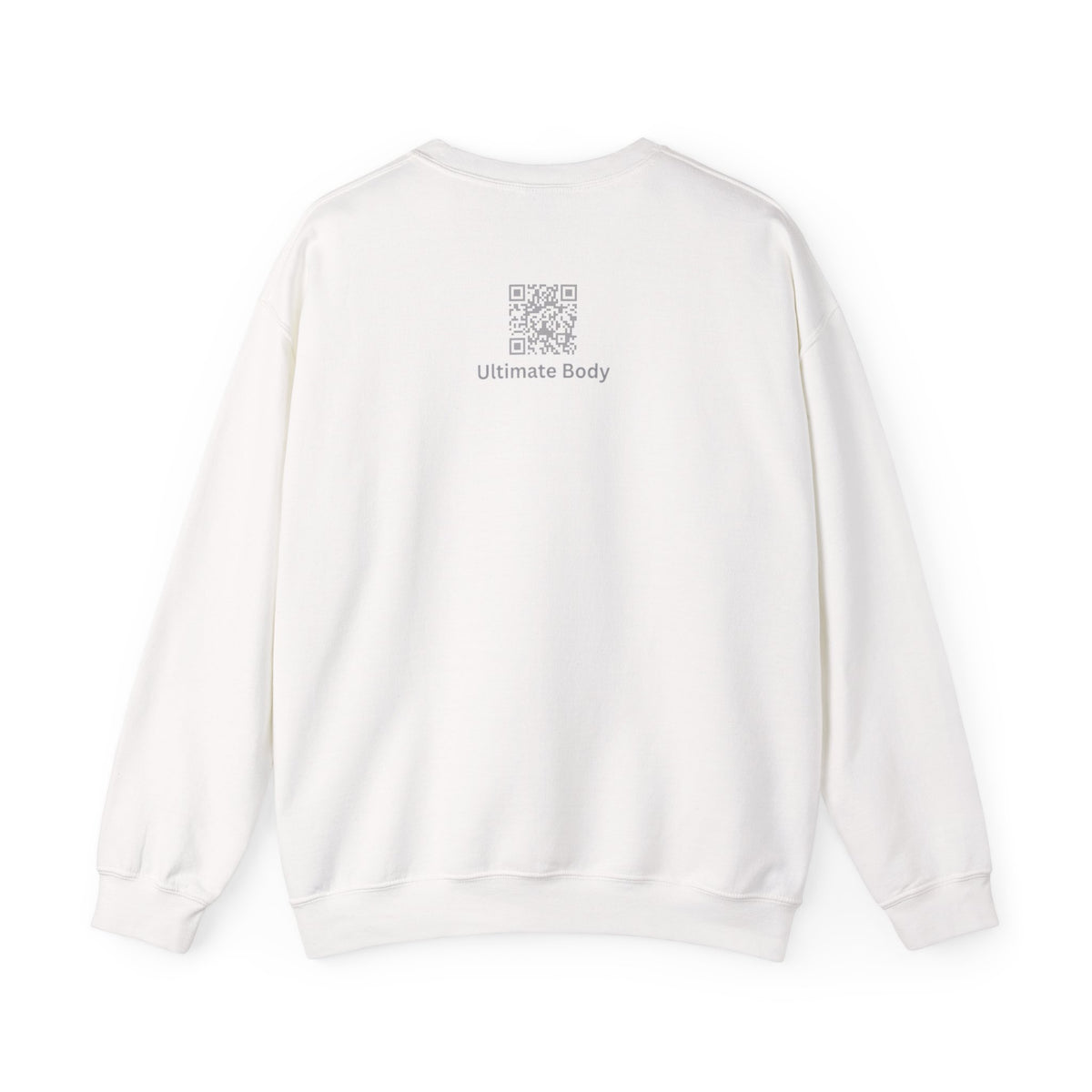 Crewneck Sweatshirt — Minimal QR Logo "Ultimate Body"