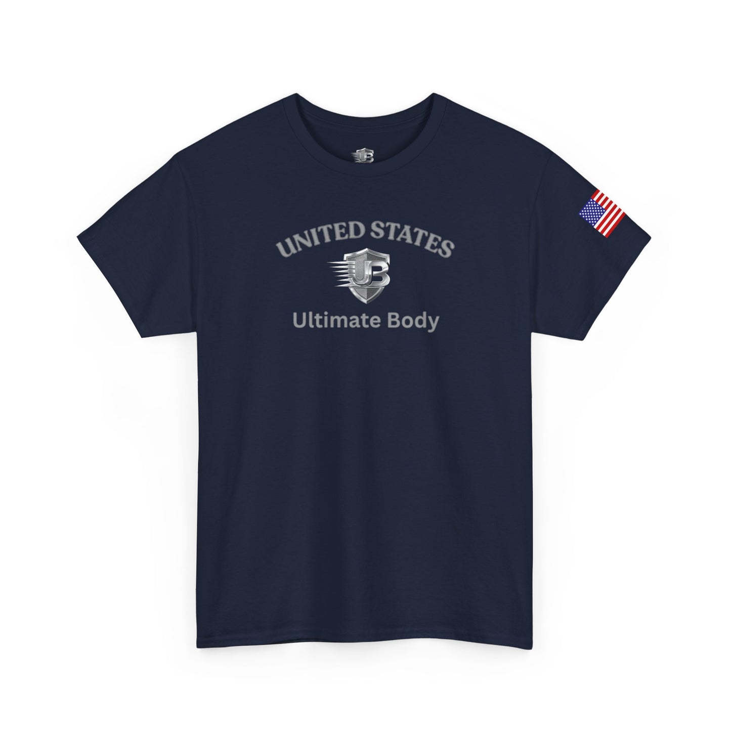 United States Shield T‑Shirt — Patriotic Flag Sleeve Tee