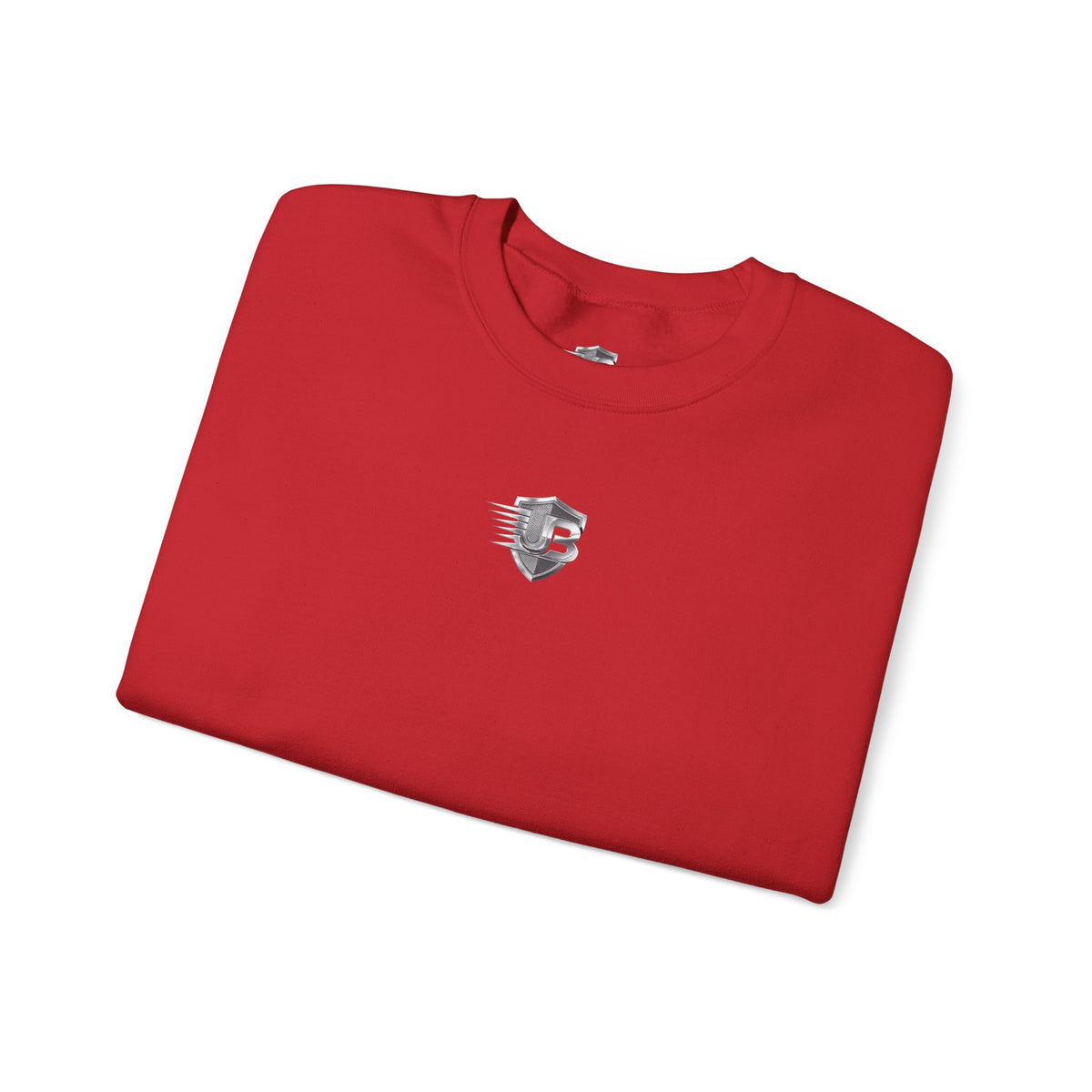 Crewneck Sweatshirt — Small Shield Logo Front & QR Code "Ultimate Body" Back