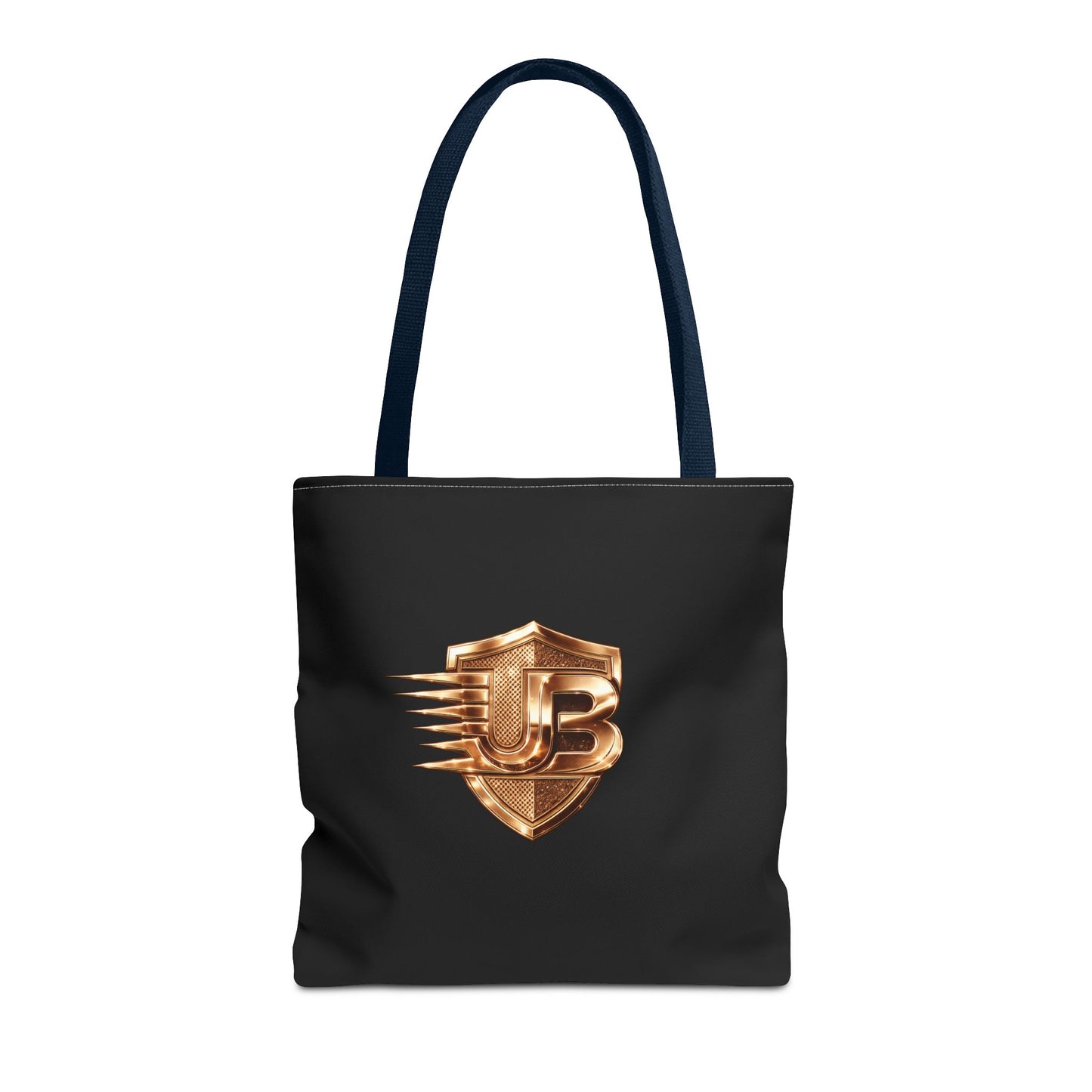 Ultimate Body QR Tote Bag — Black Logo Shield Design