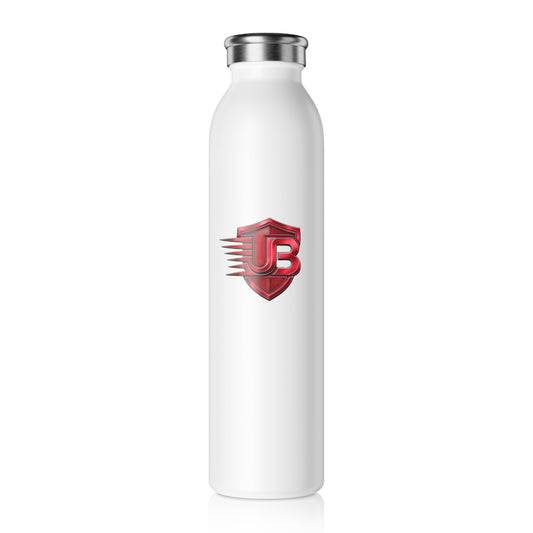 Slim Water Bottle — Red Shield 'UB' Logo Stainless Steel Bottle