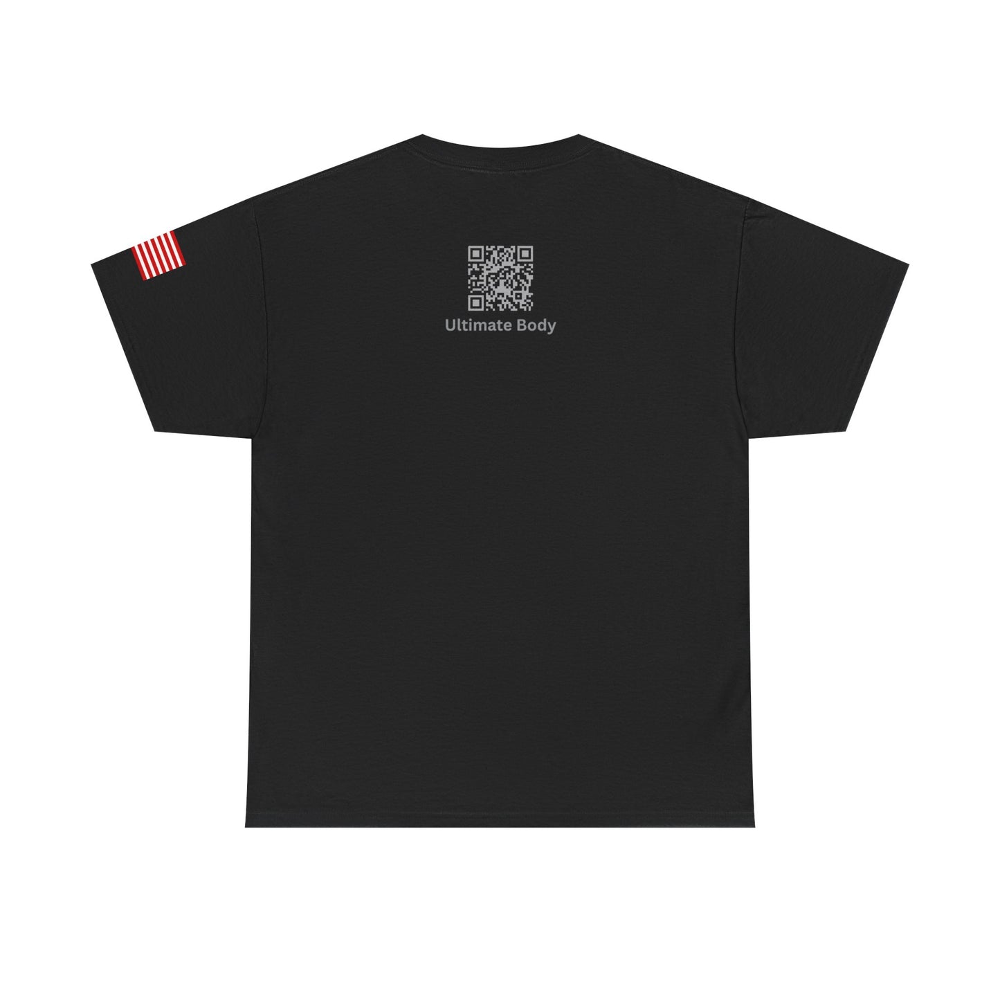United States Shield Logo T-Shirt — Patriotic American Flag Sleeve Tee
