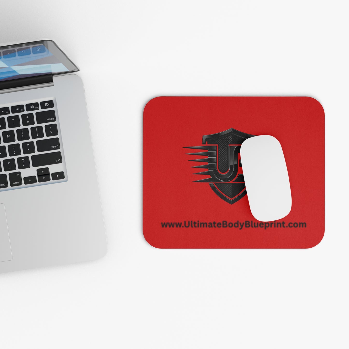 Red Shield UB Logo Mouse Pad — Gaming Desk Mat
