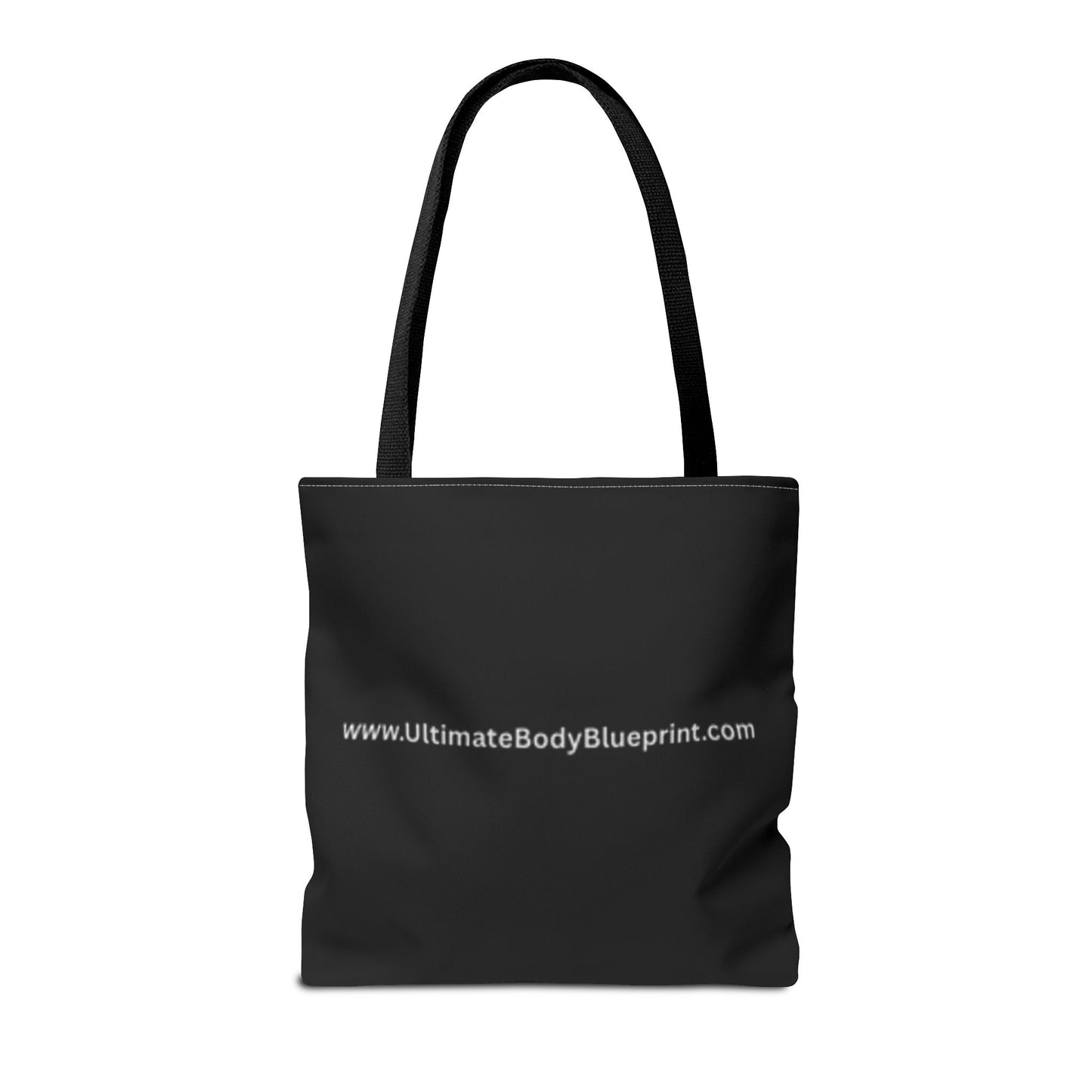 Shield Logo Tote Bag — Black Urban Badge Tote with 'UB' Emblem