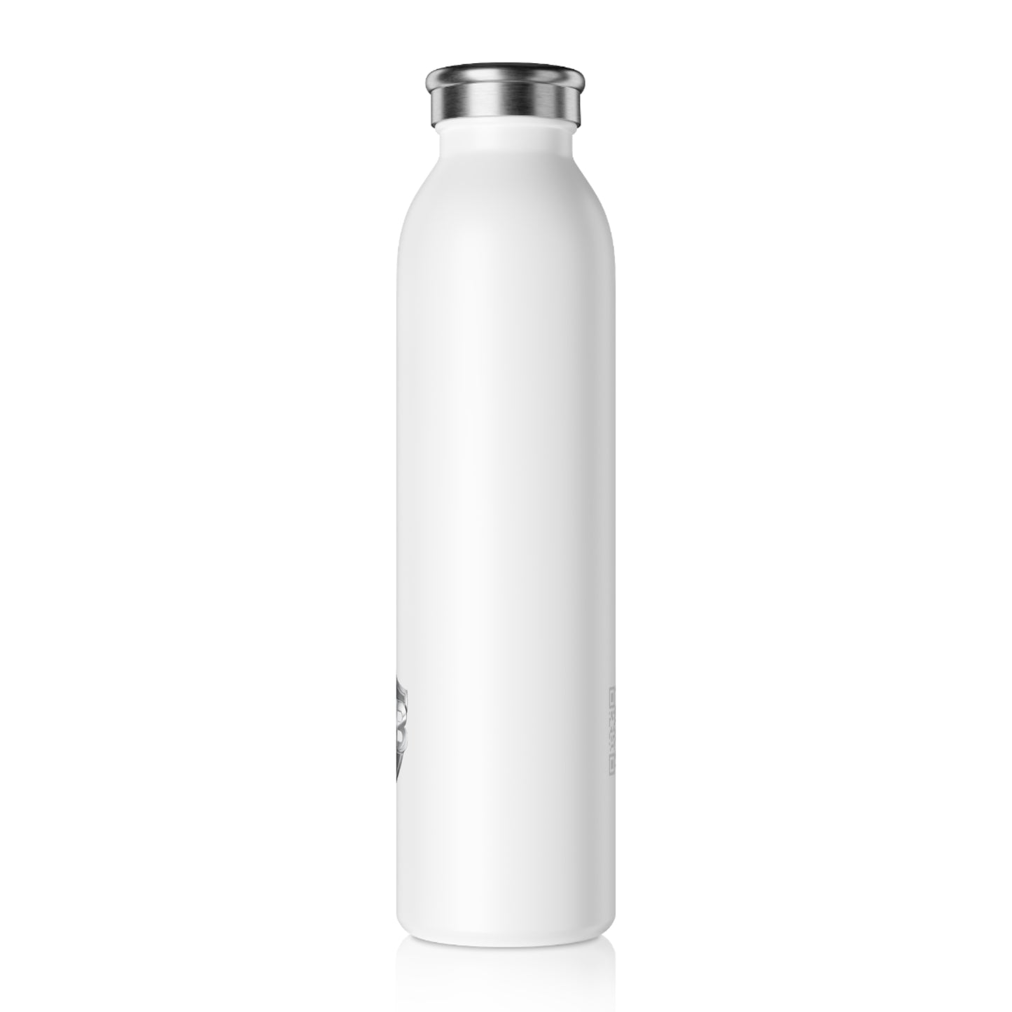 Slim Water Bottle - Stainless Steel Insulated Bottle with Minimal Shield Logo