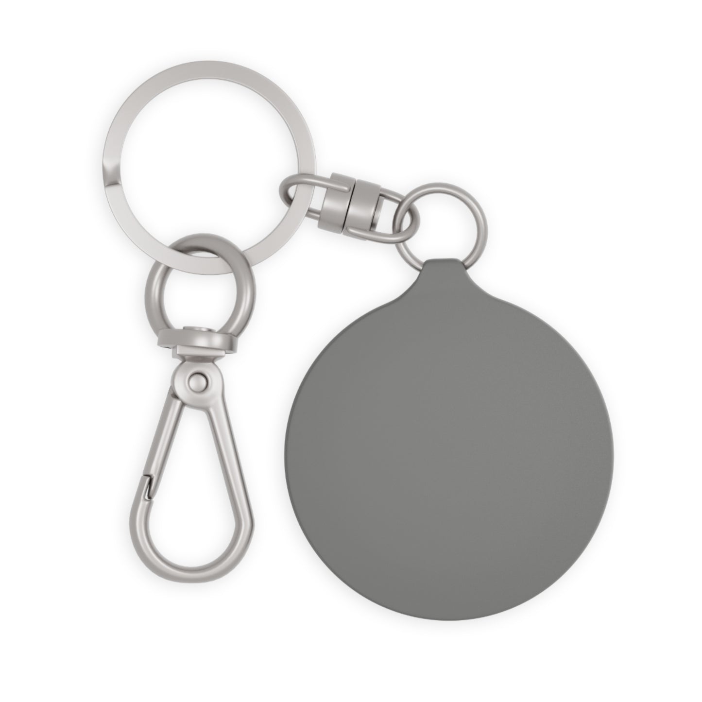 Metal Keyring Tag with Shield Logo — Customizable Keychain for Drivers & Gifts
