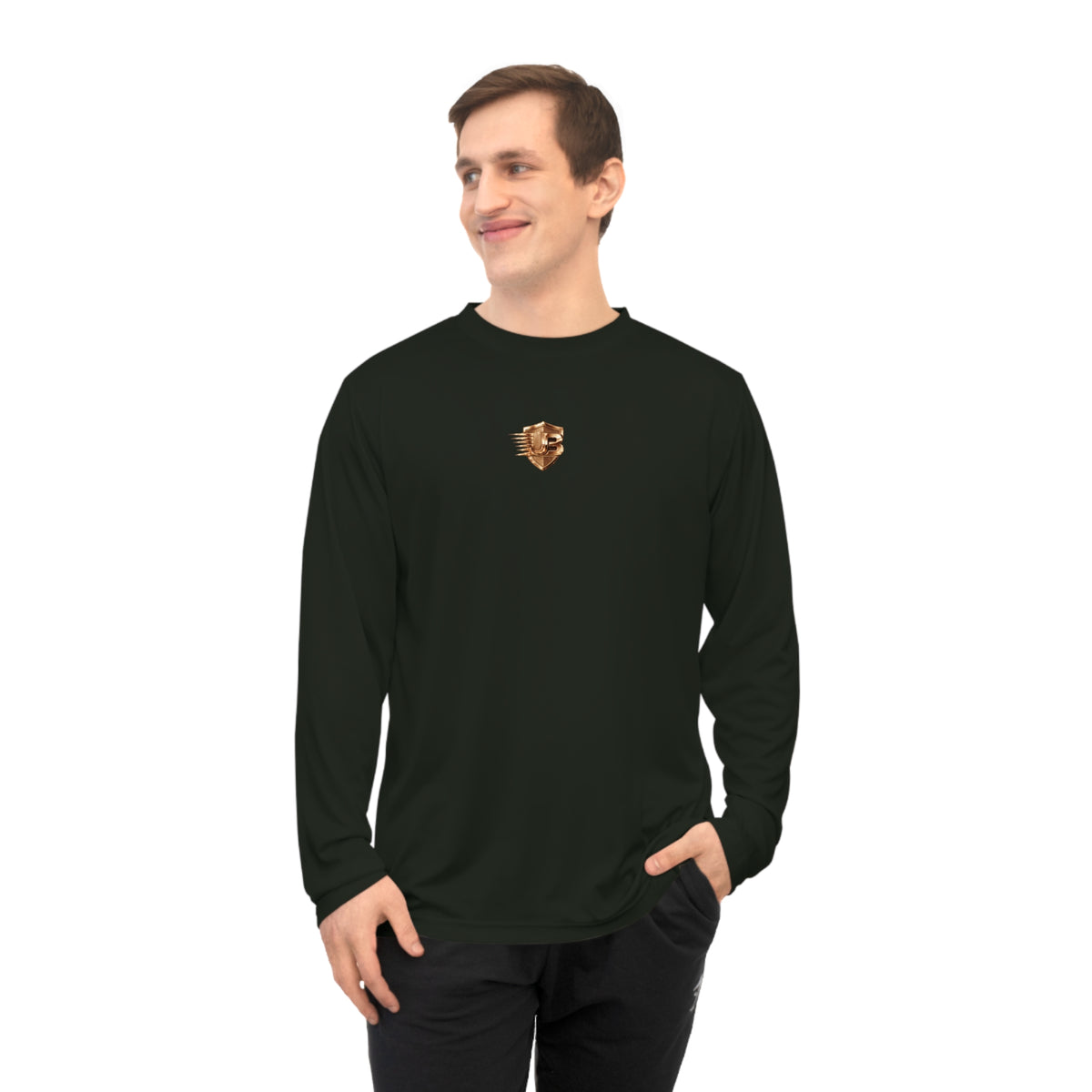 Performance Long Sleeve – 'Ultimate Body' Gold Logo Active Shirt