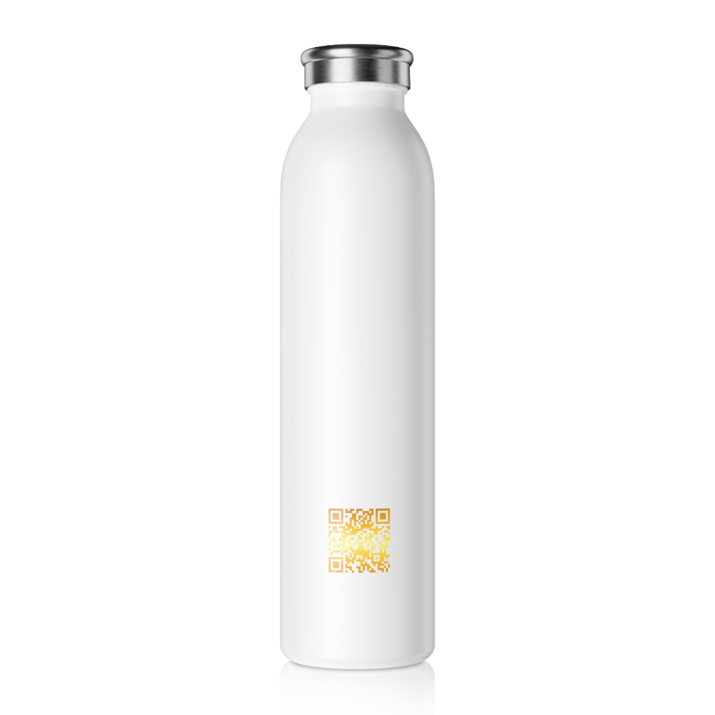 Slim Water Bottle with Blue Shield Logo — Insulated Stainless Steel Bottle