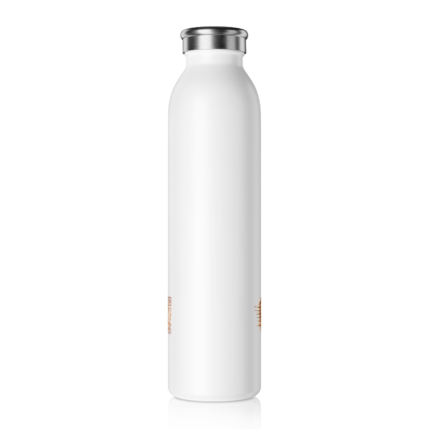 Slim Water Bottle — Gold Racing Shield Slim Stainless Steel Bottle