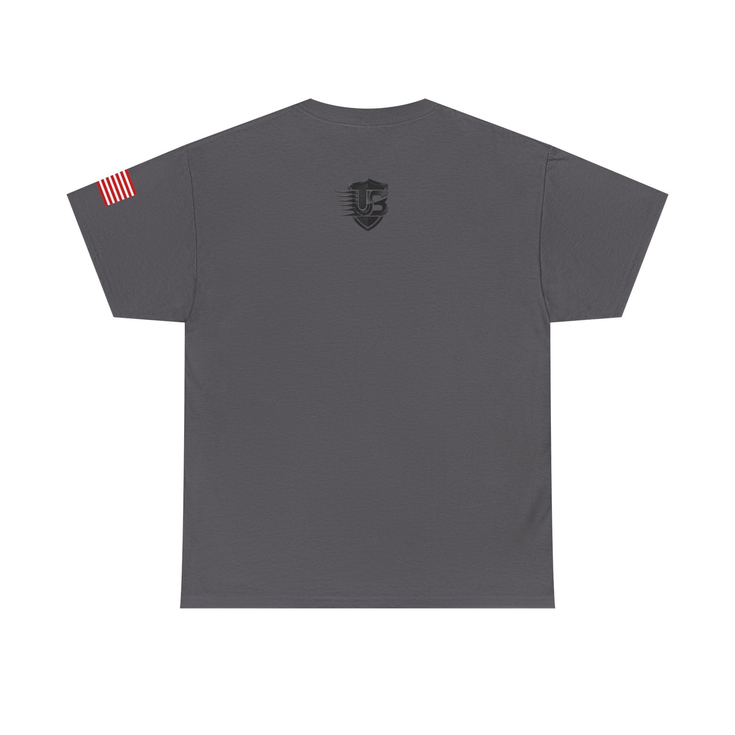 United States Shield T‑Shirt — Patriotic Flag Sleeve Tee