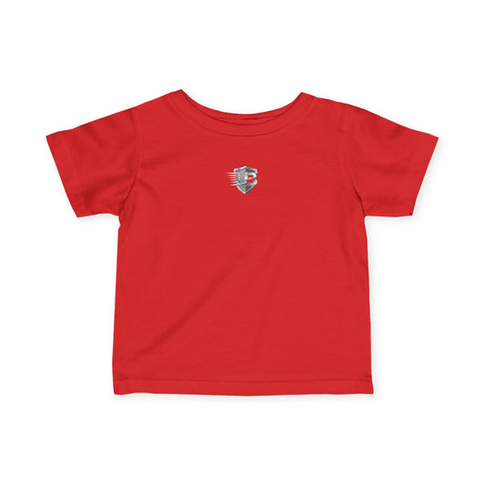 Infant Tee — Tiny 'Ultimate Body' QR Shield Baby Shirt